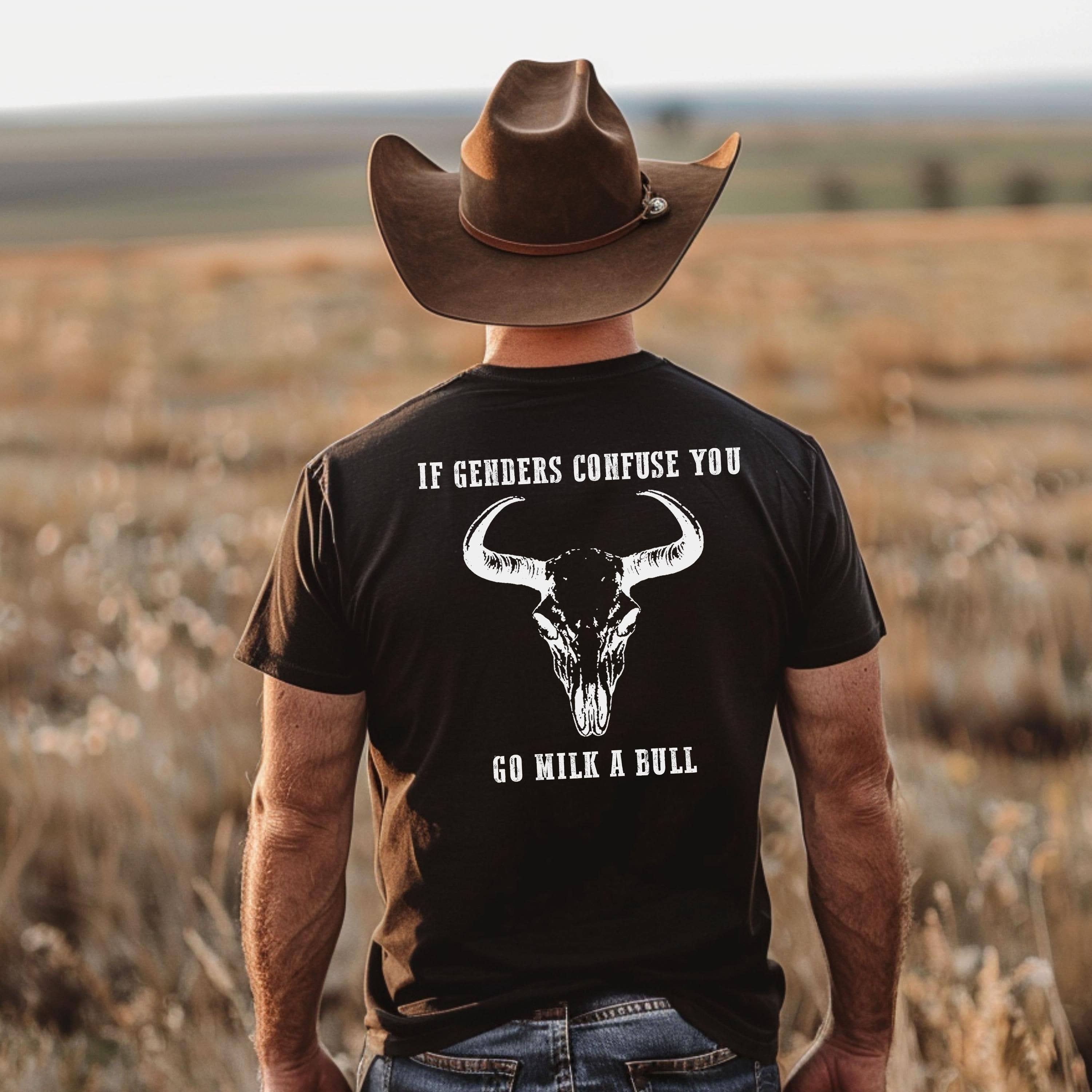 Milk A Bull Cowboy Shirt Western Apparel Hoodie, Sweatshirt | PodTeesHub.com