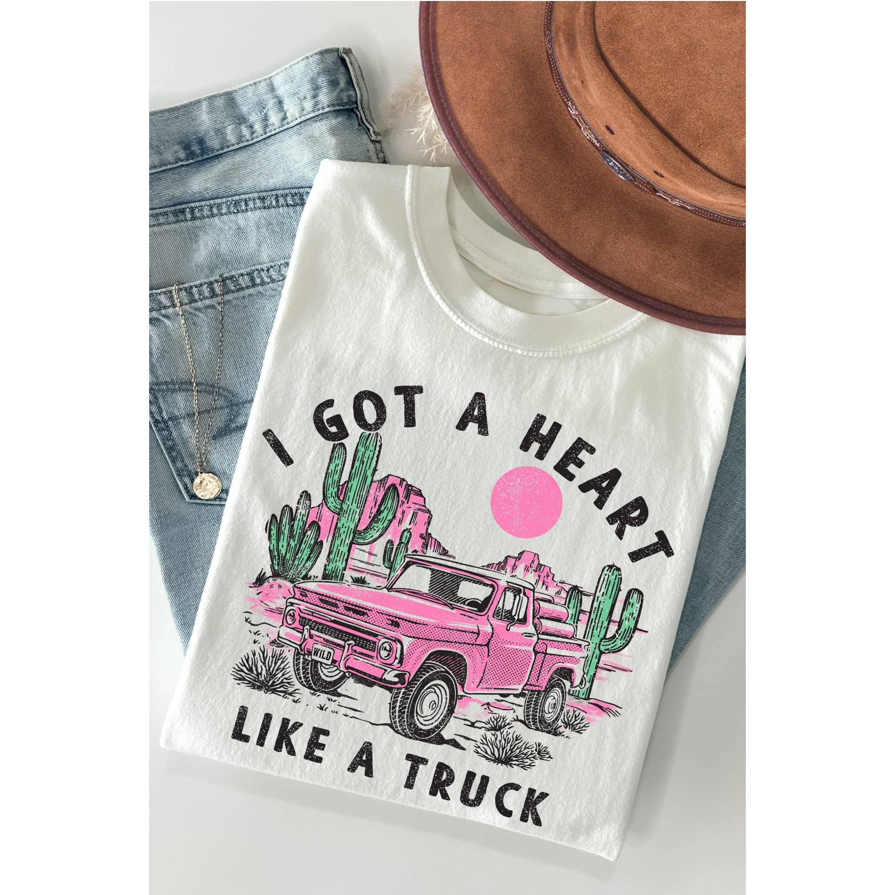 I Got A Heart Like A Truck - Short Sleeve Tee Hoodie, Sweatshirt | PodTeesHub.com