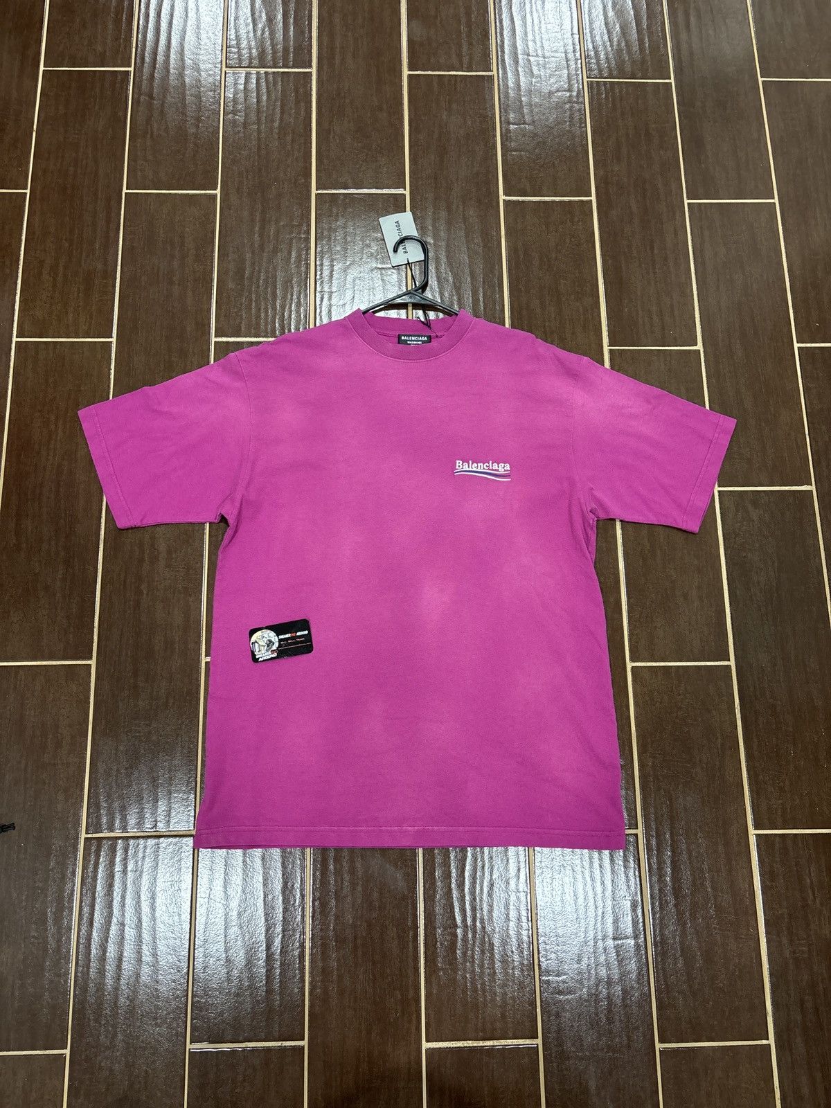 New Balenciaga Political Campaign Tee Purple Size S Fits Xl Hoodie, Sweatshirt | PodTeesHub.com