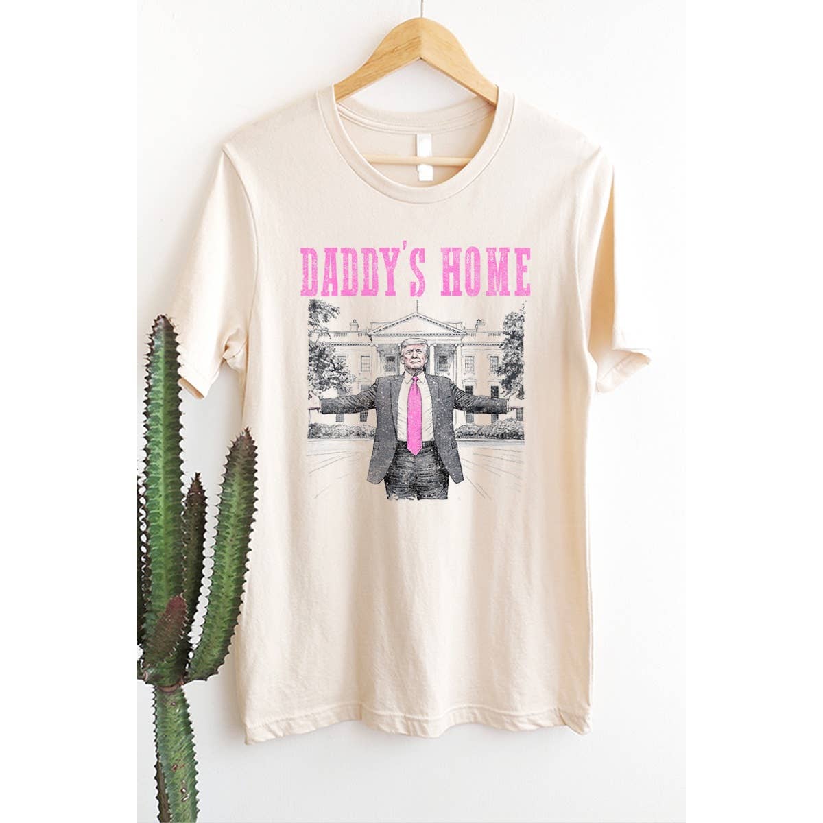 Daddys Home Trump  Vintage Graphic Tee Hoodie, Sweatshirt | PodTeesHub.com