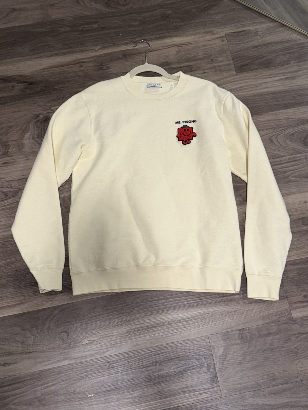 Sandro Light Yellow Sweatshirt With Embroidery T-Shirts, Hoodie | PodTeesHub.com