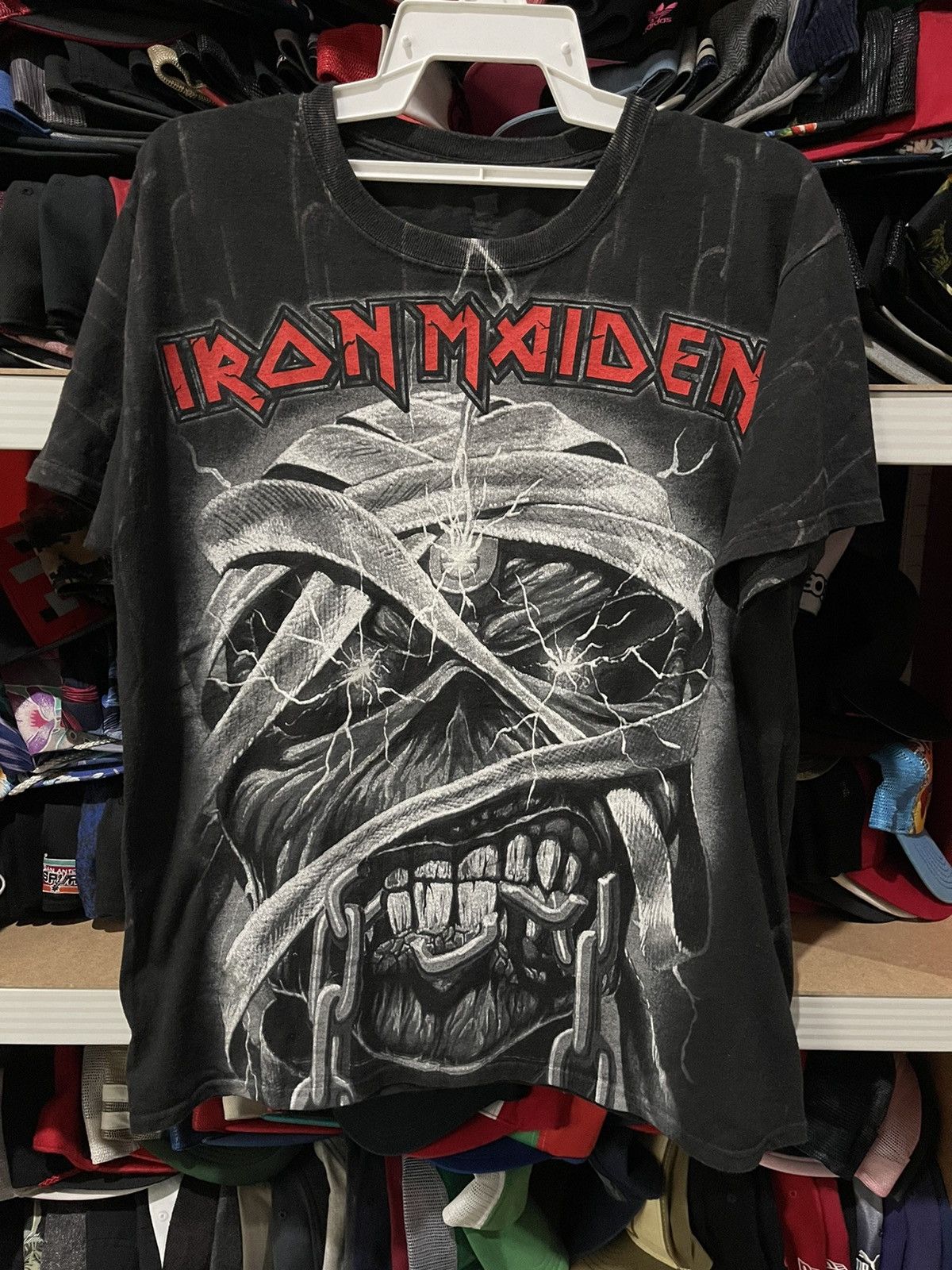 Iron Maiden X Vintage Vintage Iron Maiden Full Print Tshirt Hoodie, Sweatshirt | PodTeesHub.com