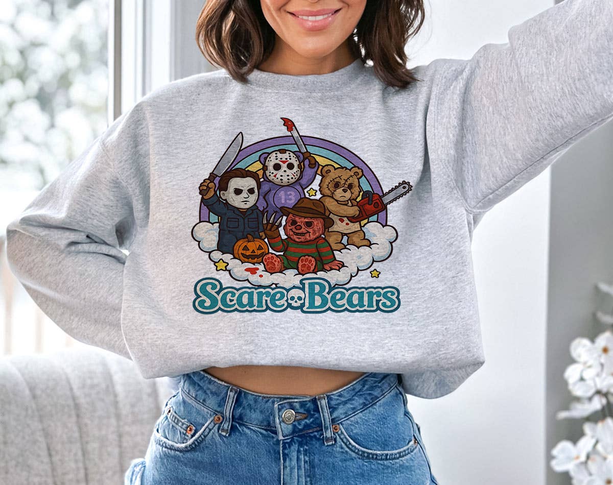 Scare Bears Funny Halloween Horror Movie Sweatshirt T-Shirts, Hoodie | PodTeesHub.com