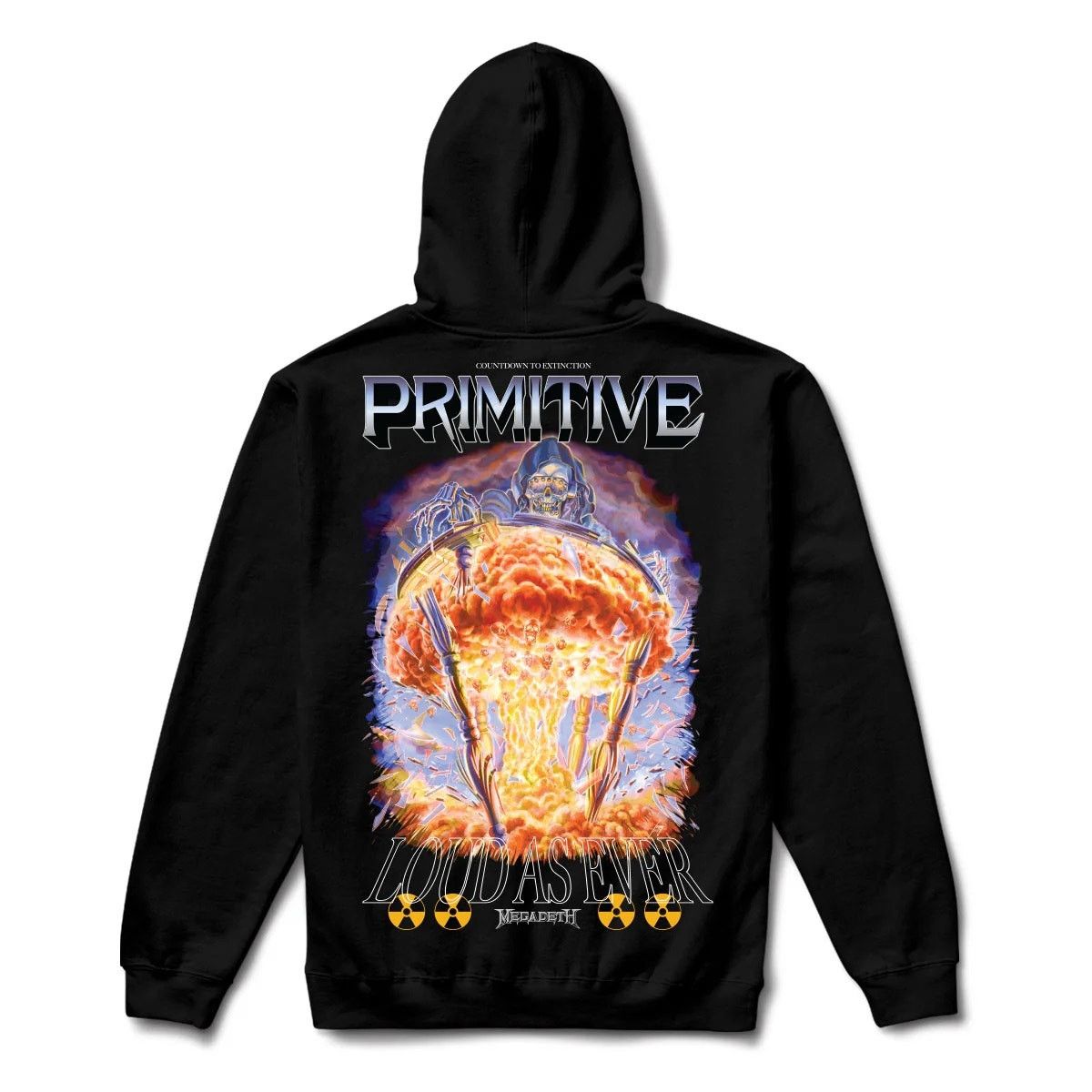Megadeth Time Hoodie Sweatshirt In Black T-Shirts | PodTeesHub.com