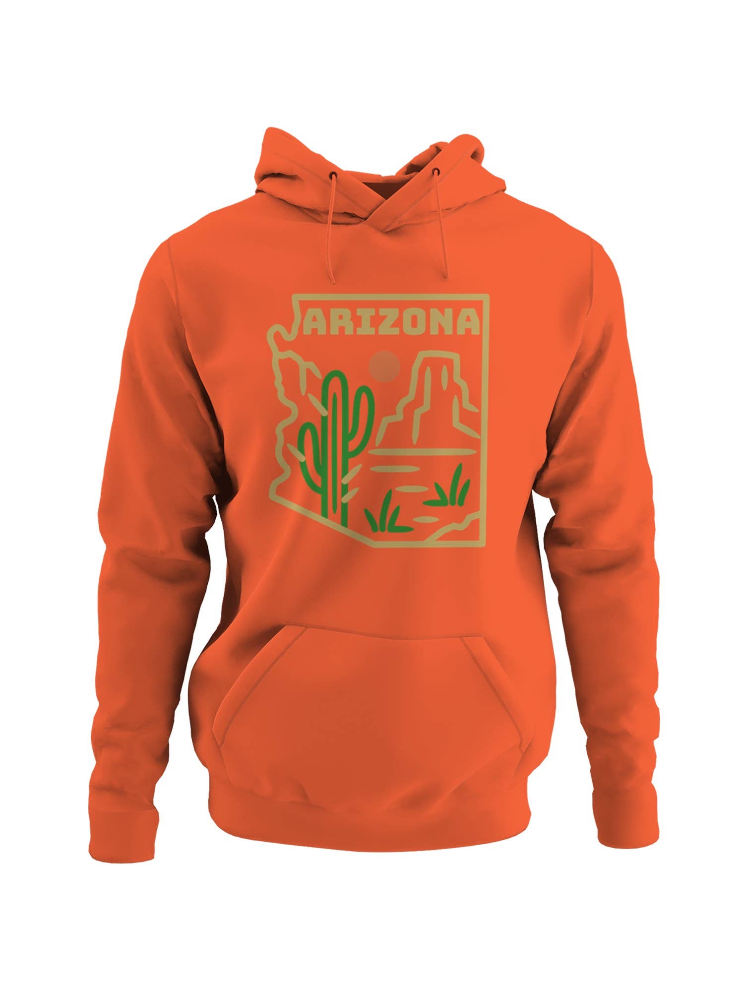 Arizona Desert Art Sticker Men's Hoodie T-Shirts, Sweatshirt | PodTeesHub.com