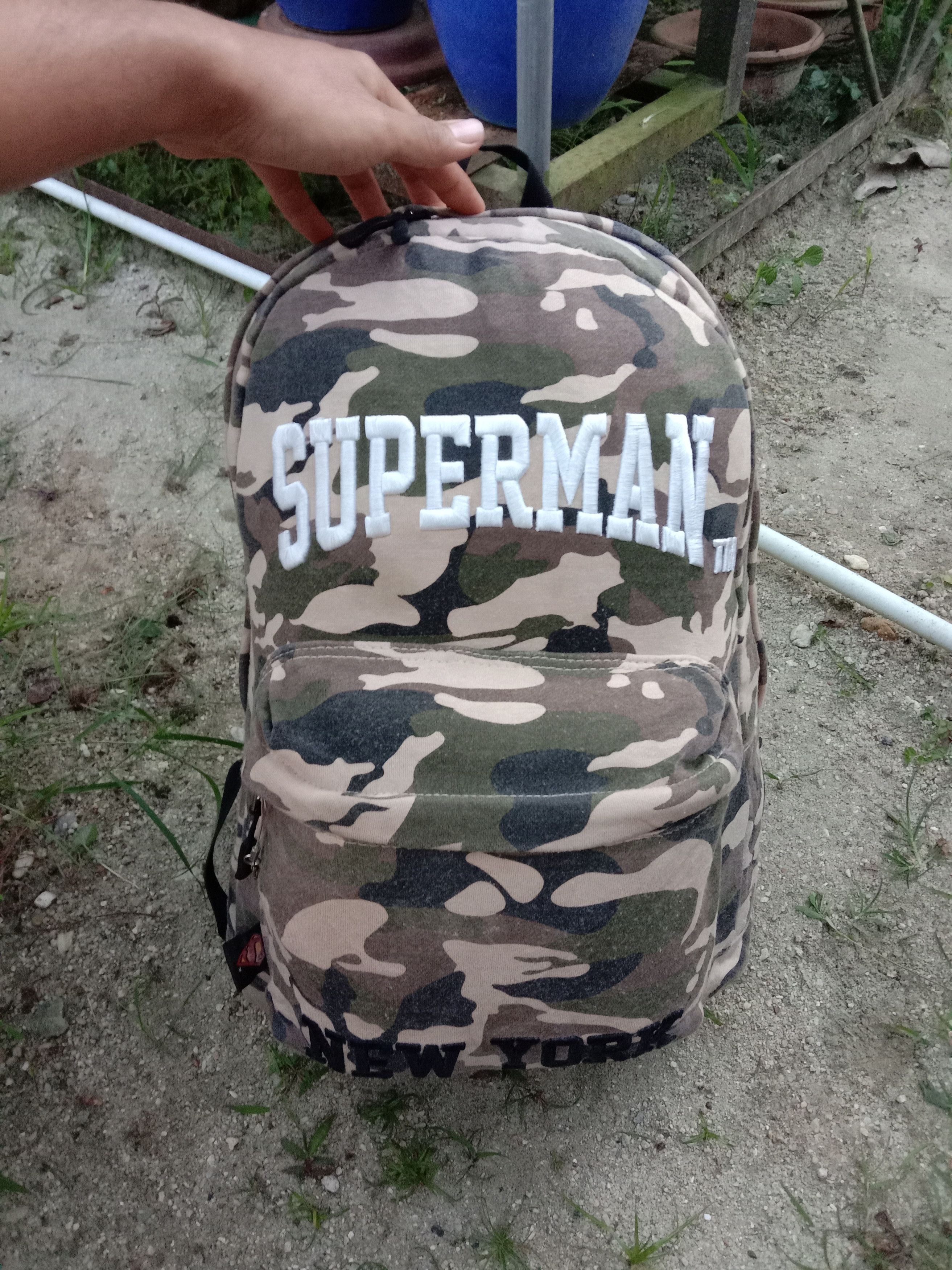 Designer X Japanese Brand Superman New York Camo Backpack Street Fashion T-Shirts, Hoodie, Sweatshirt | PodTeesHub.com