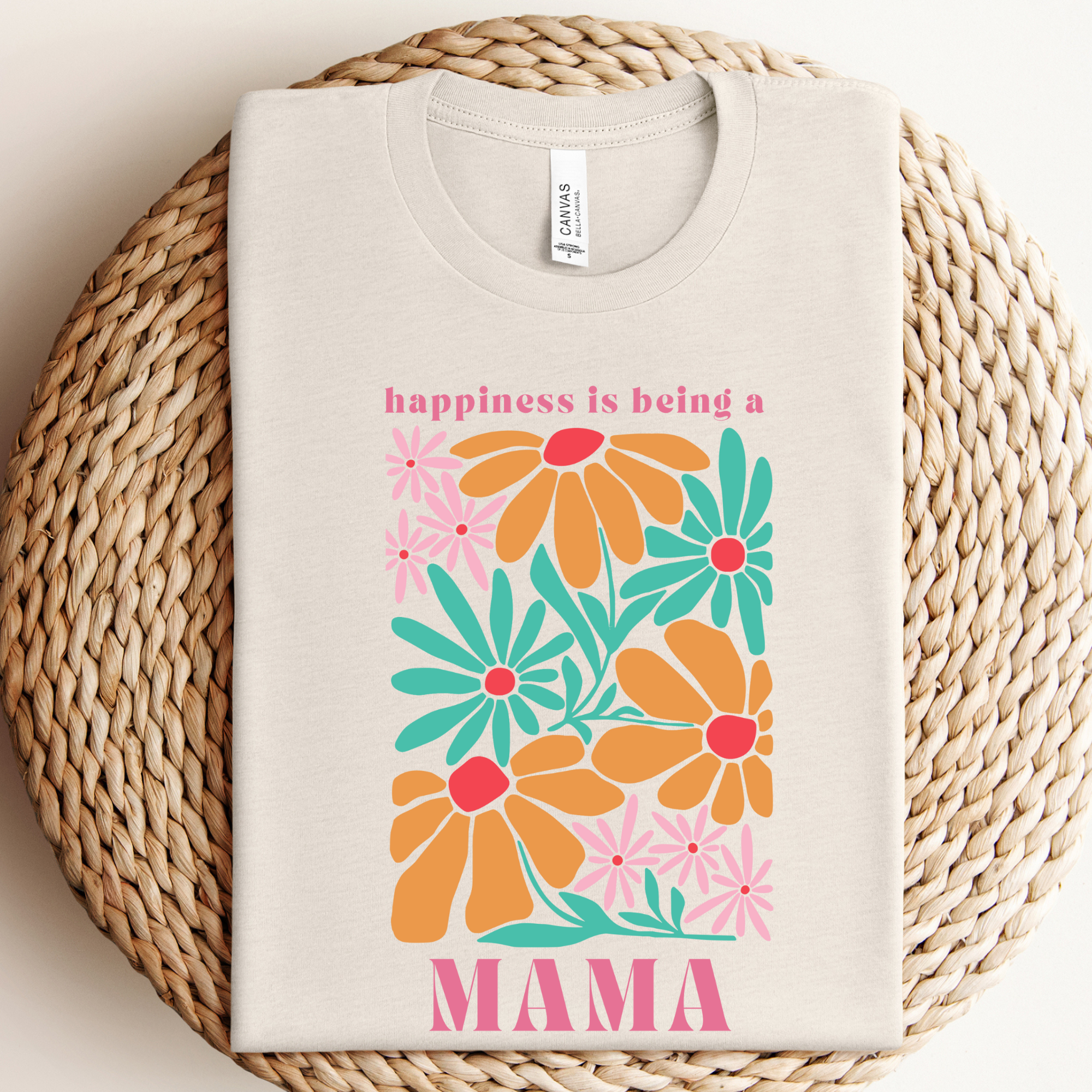 Happiness Mama Graphic Tee Hoodie, Sweatshirt | PodTeesHub.com