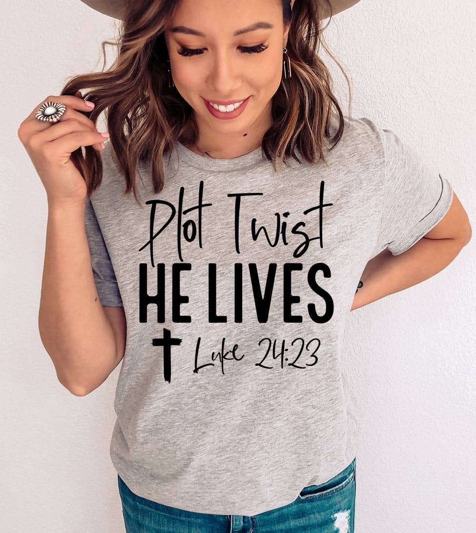 Plot Twist He - Christian Religious Easter Jesus God T-Shirt Hoodie, Sweatshirt | PodTeesHub.com
