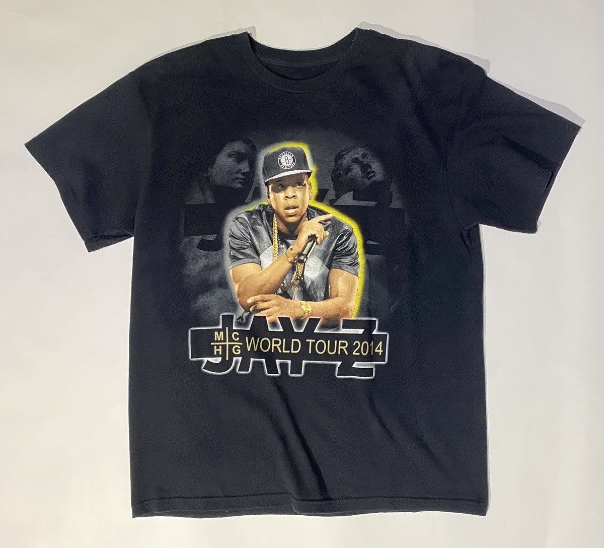 Rap Tees X Vintage Jay Z Tour Tee 2014 Mchg Album Mens Medium Hoodie, Sweatshirt | PodTeesHub.com