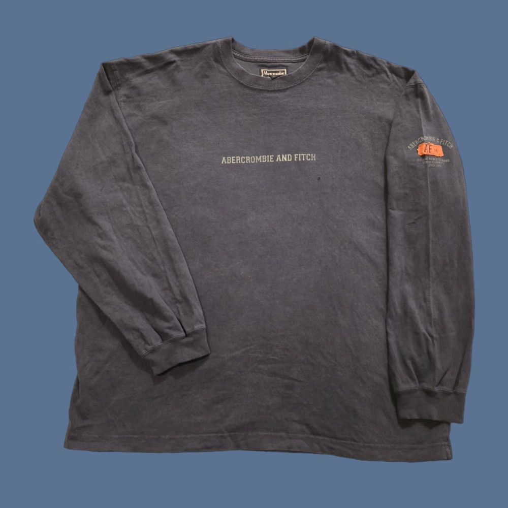 Fitch Vintage Abercrombie Fitch Shirt Xl Men S Dark Blue Crew Neck Long Sleeve 90s Prepp Hoodie, Sweatshirt | PodTeesHub.com