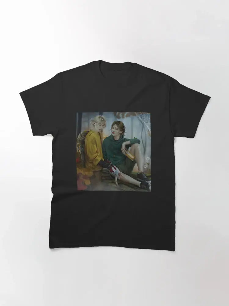 Painterly Duo Portrait Artistic T-Shirt Hoodie, Sweatshirt | PodTeesHub.com