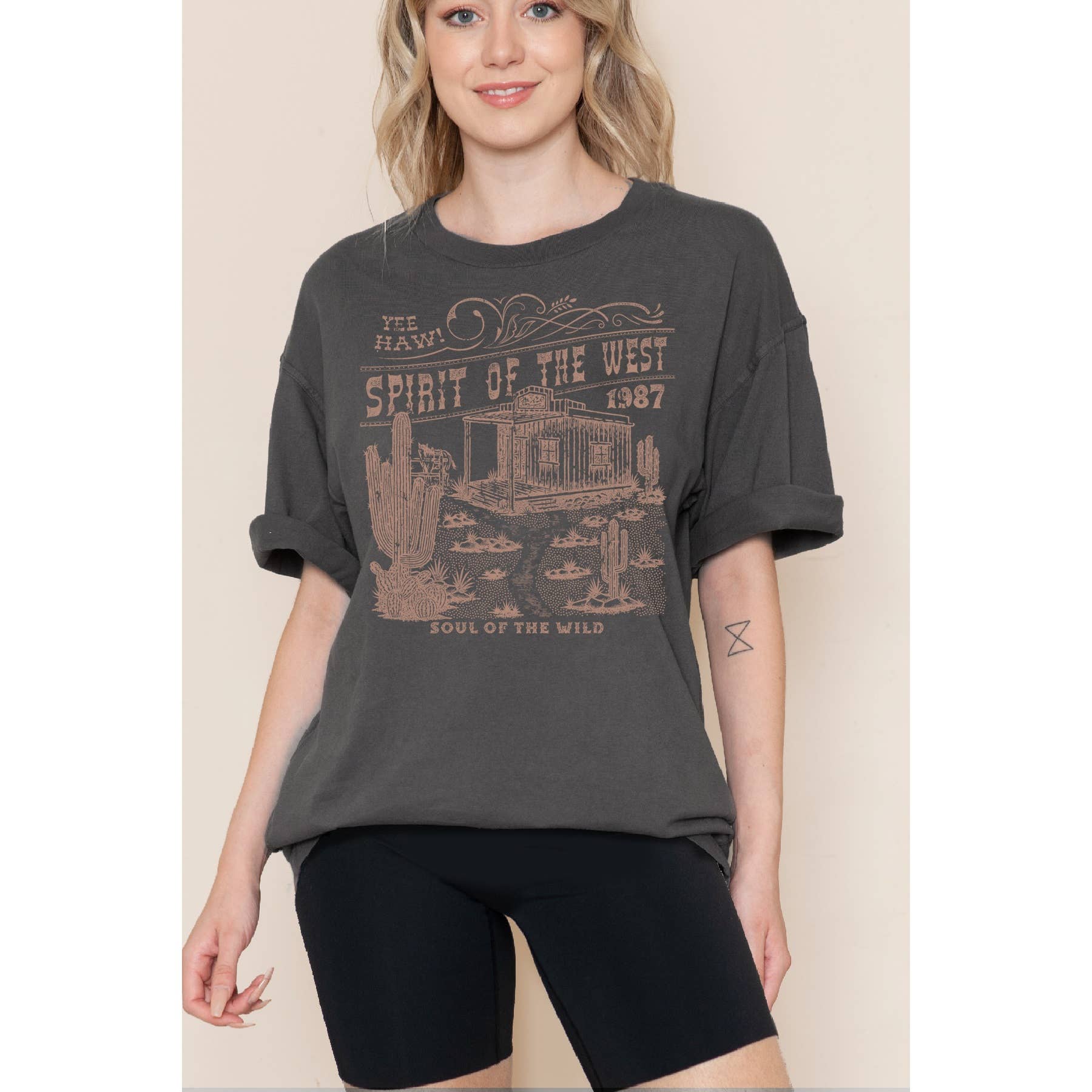 Spirit of the West 1987 - Oversized Unisex Tee Hoodie, Sweatshirt | PodTeesHub.com