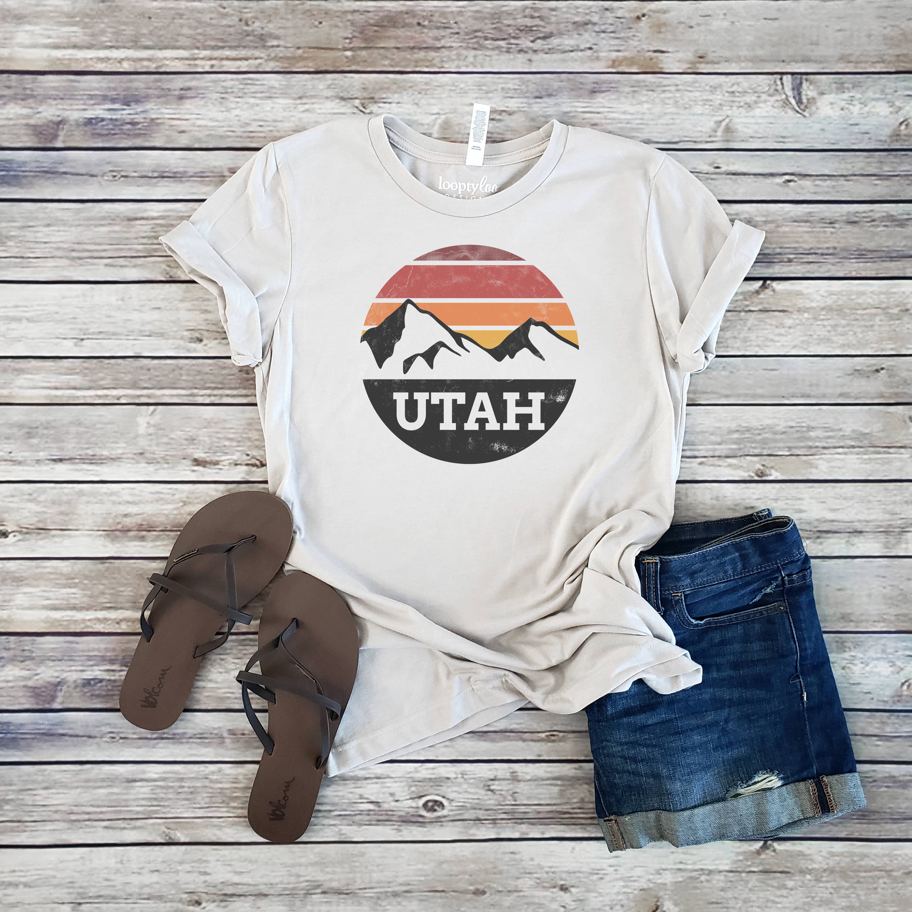 Utah Circle Tee | Sizes XS-2XL Hoodie, Sweatshirt | PodTeesHub.com