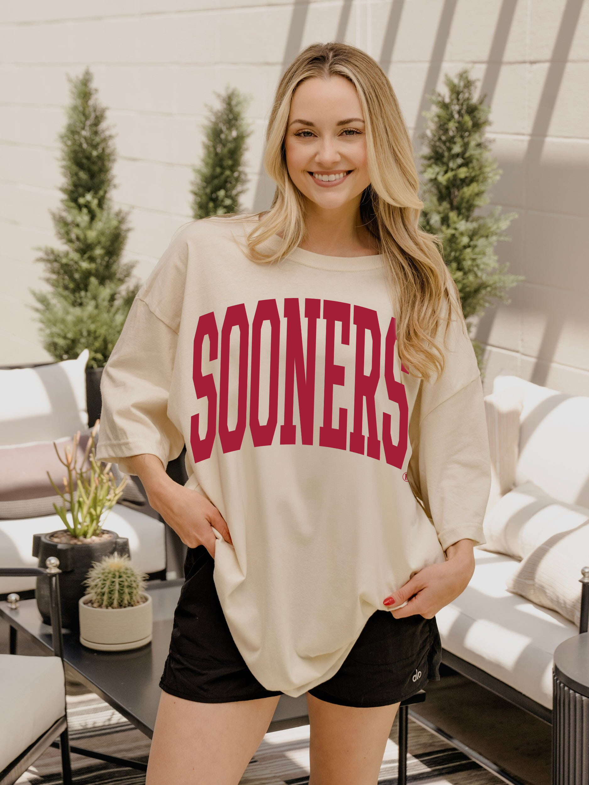Ou Sooners Tall Boy Off White One Size Tee Hoodie, Sweatshirt | PodTeesHub.com