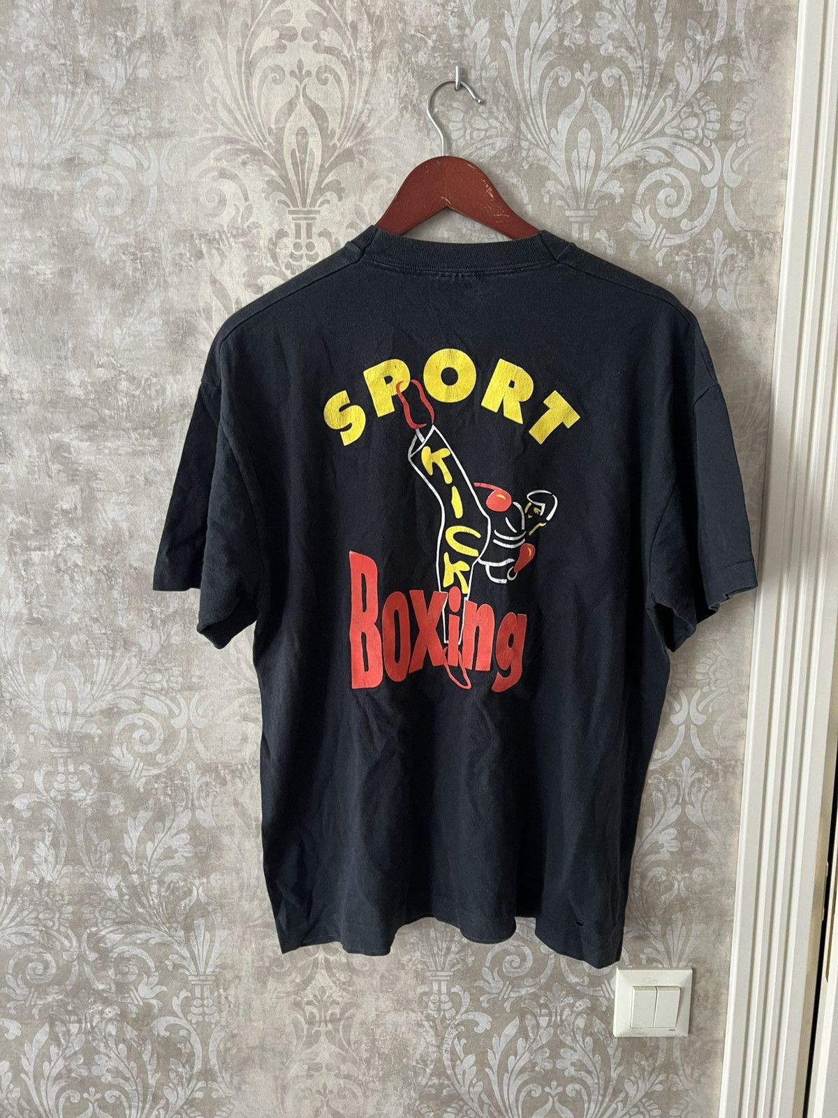 Vintage Kick Boxing Sport Tee T Shirt Hoodie, Sweatshirt | PodTeesHub.com