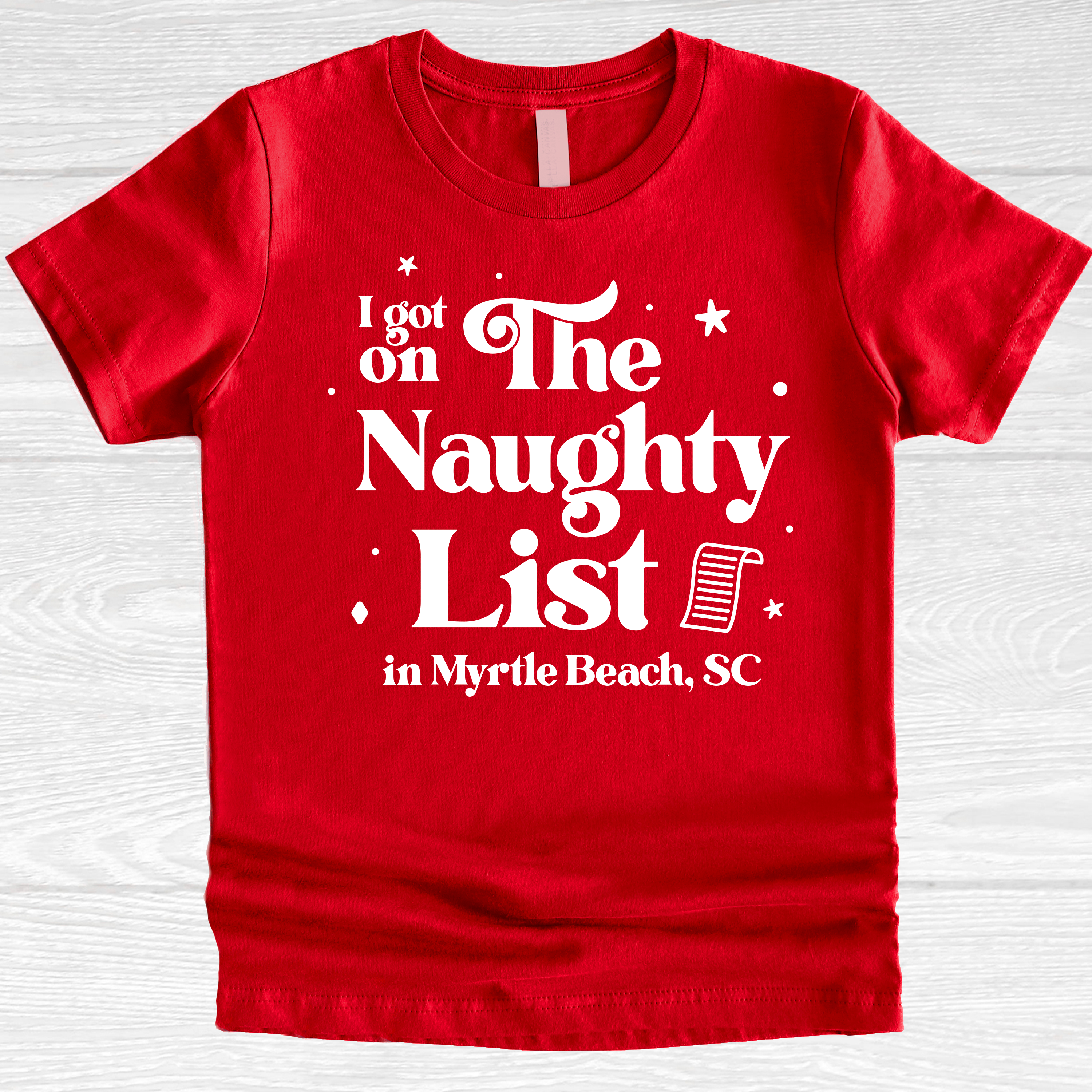 Custom Christmas Naughty List Shirt, Matching Family Hoodie, Sweatshirt | PodTeesHub.com