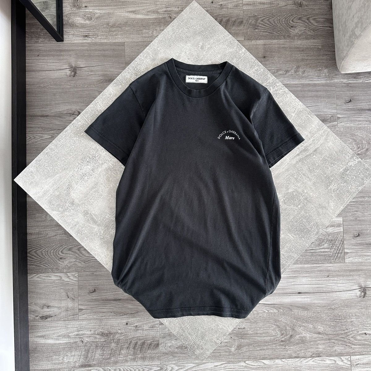 Vintage 90s Dolce Gabbana Mare Distressed Washed Tee Y2k Hoodie, Sweatshirt | PodTeesHub.com