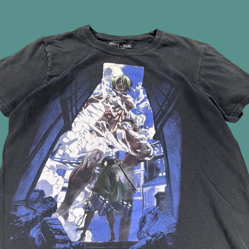 Vintage Attack On Titan Shirt Women S Black Mikasa Akerman Rare Solo Anime Manga Faded Shirt Hoodie, Sweatshirt