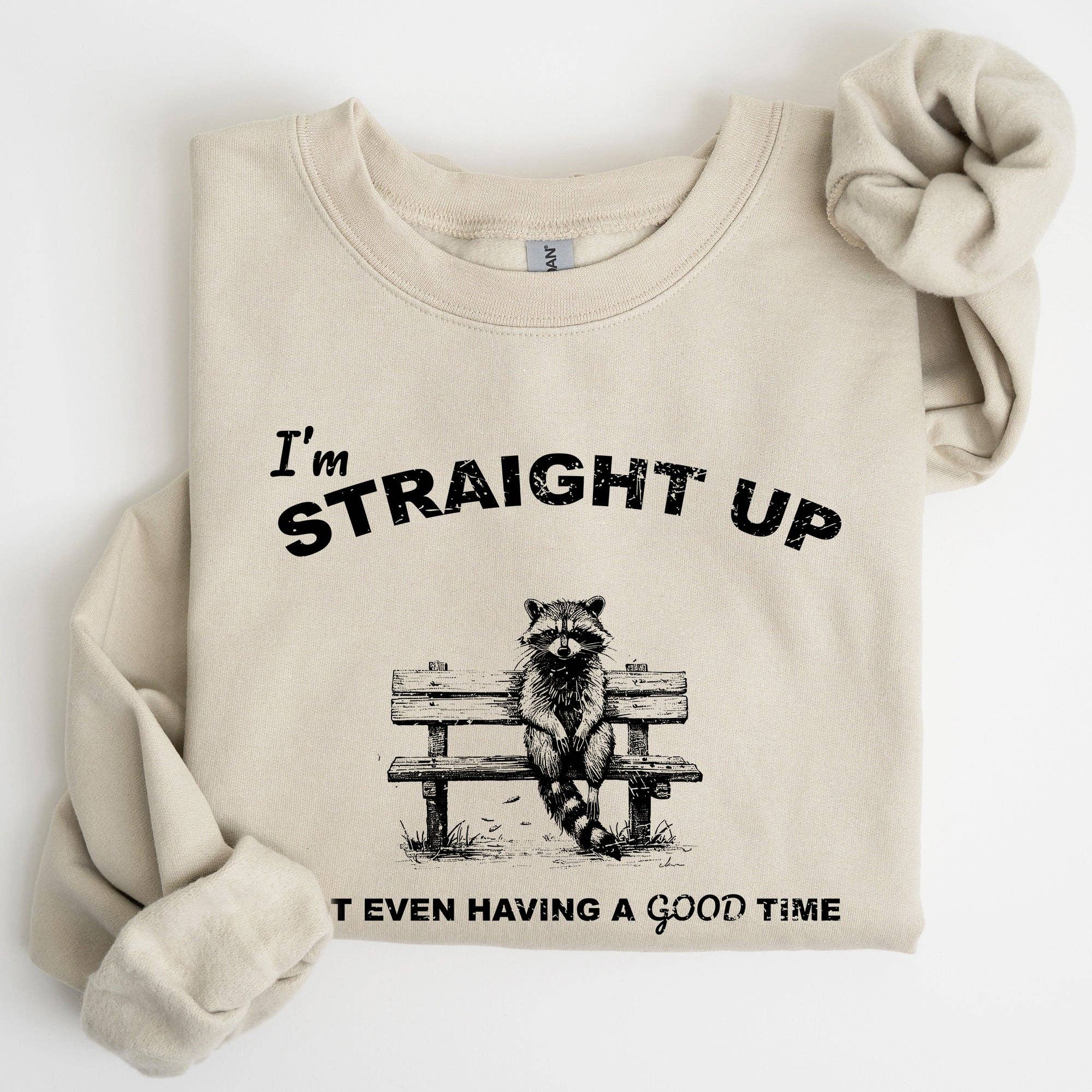 Not Having A Good Time, Raccoon, Meme, Funny Sweatshirt T-Shirts, Hoodie | PodTeesHub.com
