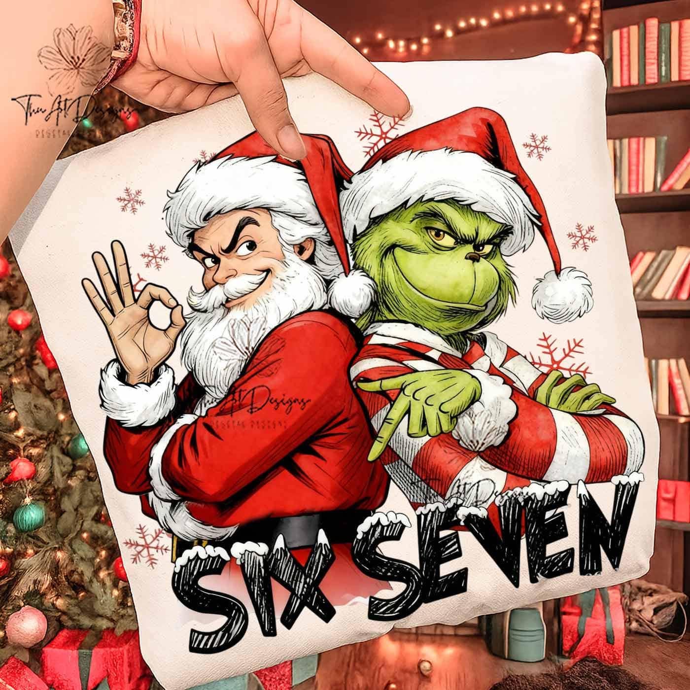 Santa and Grinch Funny Holiday Shirt Design Hoodie, Sweatshirt | PodTeesHub.com