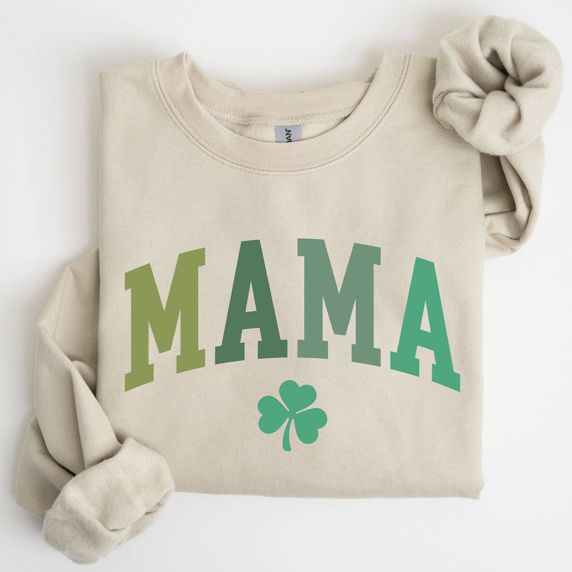 Mama, Shamrock, Collegiate, St Patrick's Day Sweatshirt T-Shirts, Hoodie | PodTeesHub.com