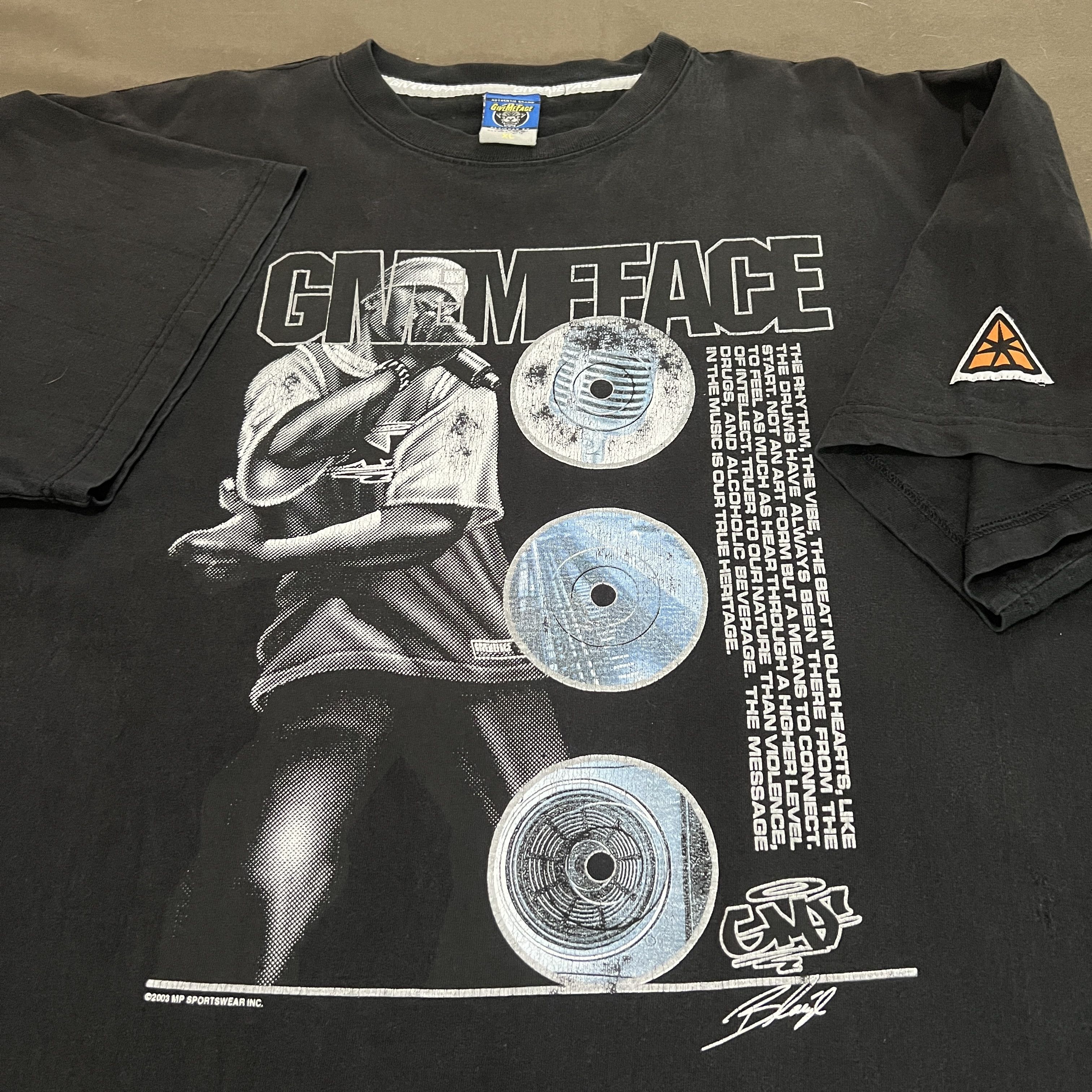 Vintage Givemeface Hiphop Rap Tee Xl Faded Hoodie, Sweatshirt | PodTeesHub.com