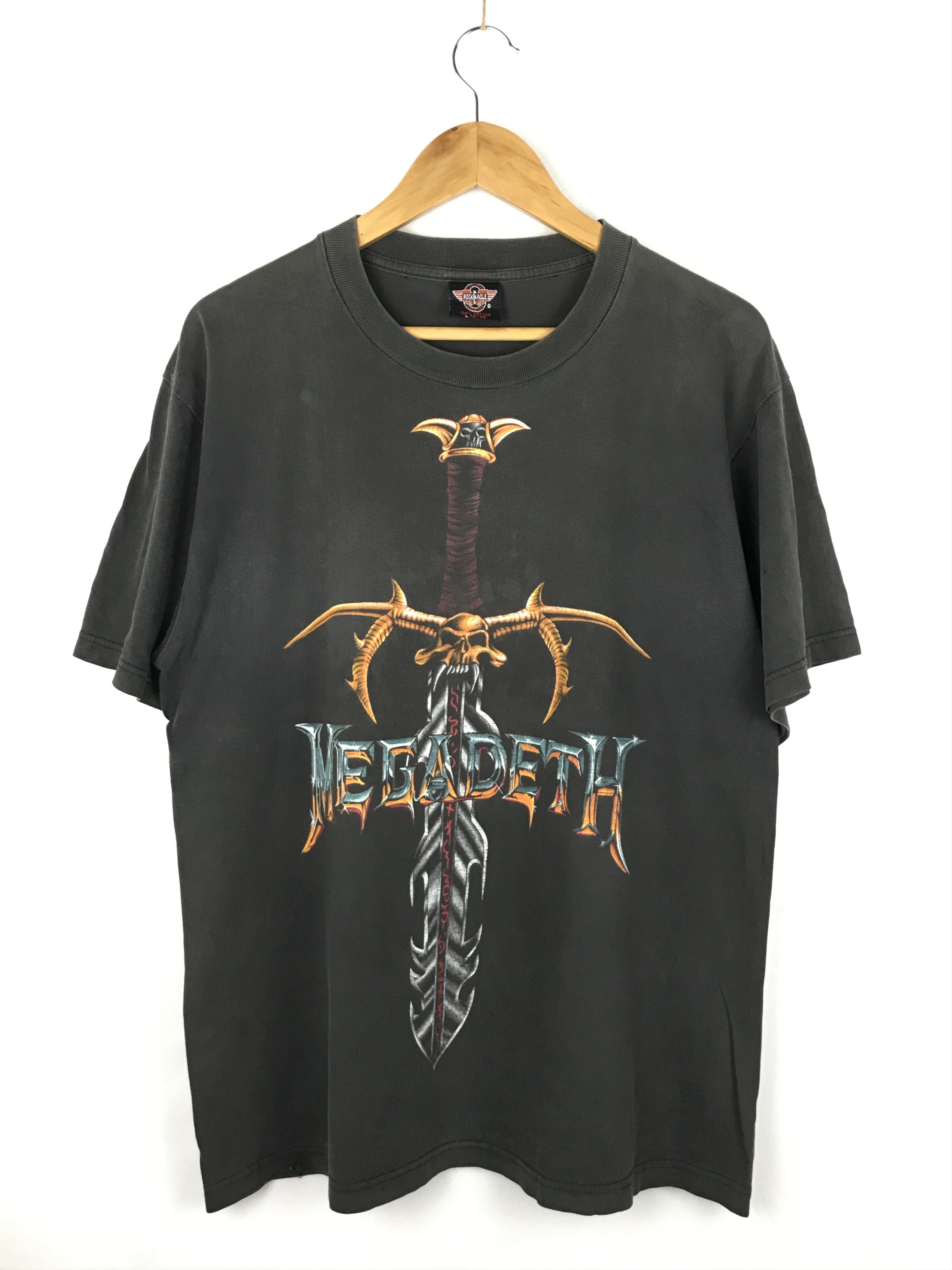 Band Tees Vintage 90s Megadeth Sword Tees Hoodie, Sweatshirt | PodTeesHub.com