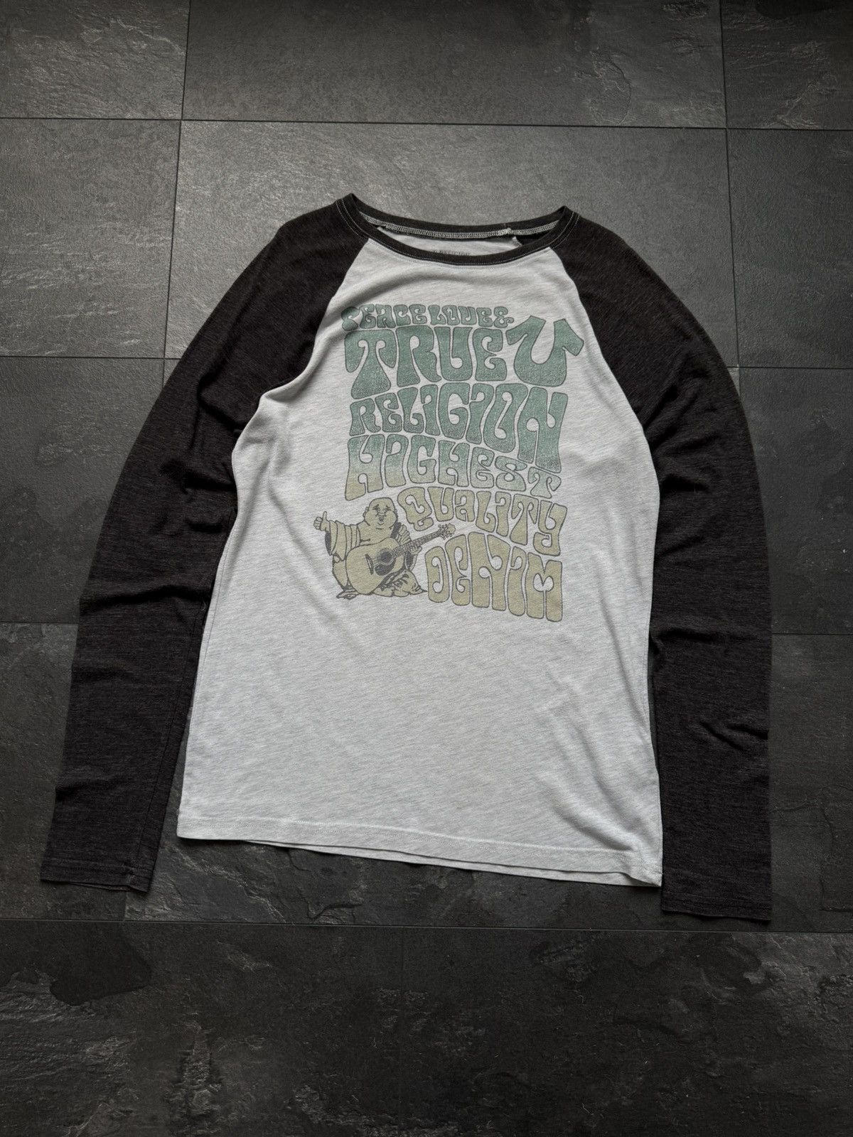 True Religion X Vintage Vintage Big Logo Rare True Religion Long Sleeve T-Shirts, Hoodie, Sweatshirt | PodTeesHub.com