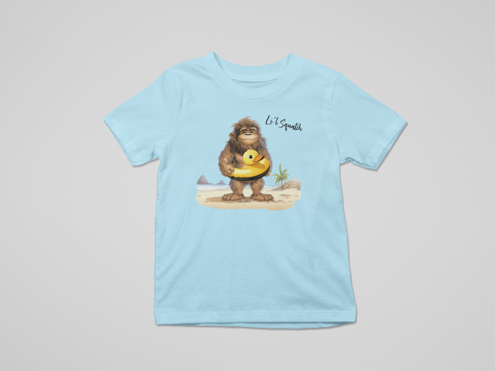 Li'l Squatch Toddler T-Shirt - Light Blue Hoodie, Sweatshirt | PodTeesHub.com