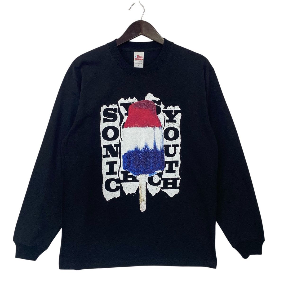 Band Tees Sonic Youth Indie Rock Band Longsleeve Ice Cream Tee Shirt Hoodie, Sweatshirt | PodTeesHub.com