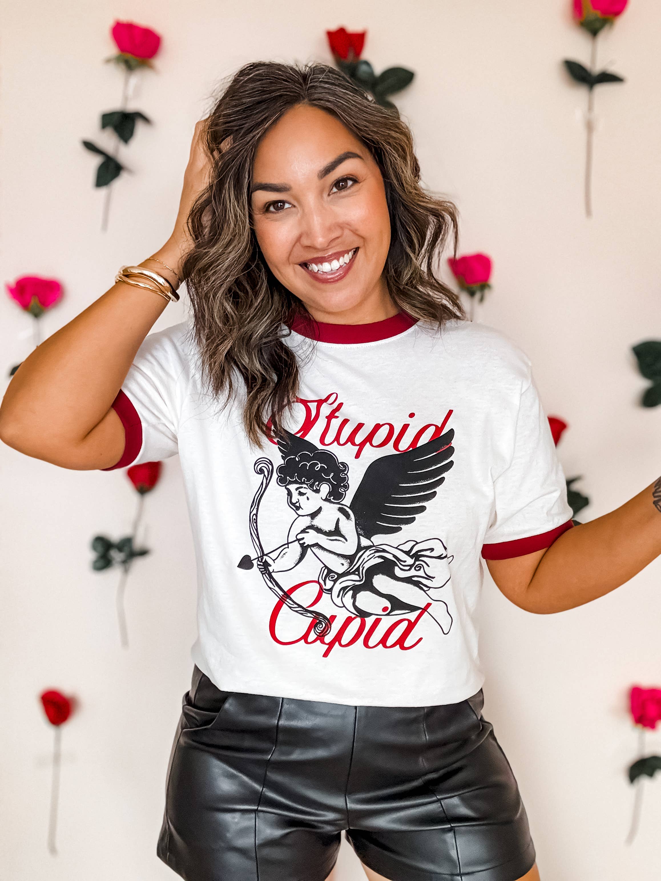 Stupid Cupid Valentine Shirt, Valentine's Tee, Valentine Tee Hoodie, Sweatshirt | PodTeesHub.com