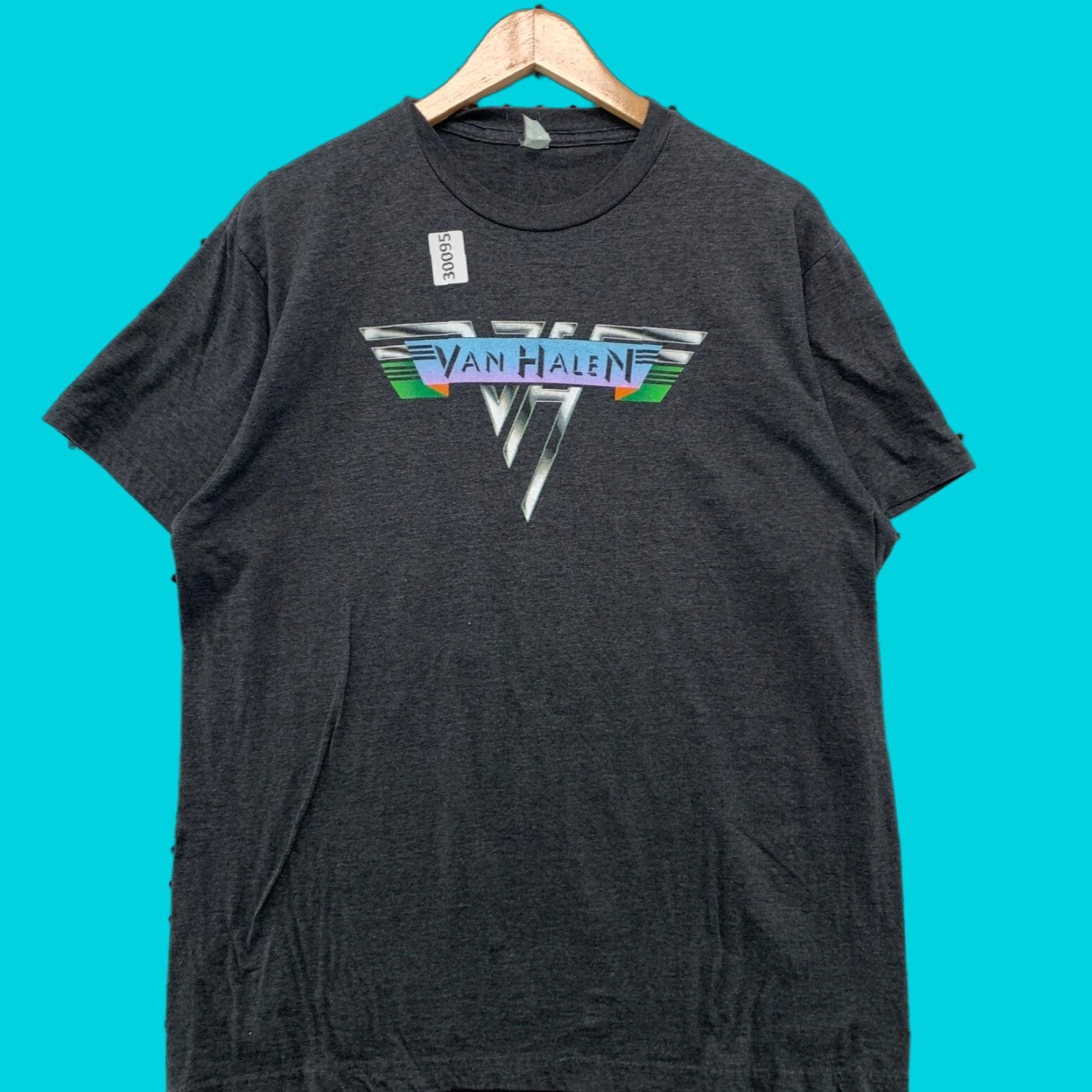 Vintage Van Halen Shirt Mens Large Gray Music Band Tee Short Sleeve 22x29 Hoodie, Sweatshirt | PodTeesHub.com