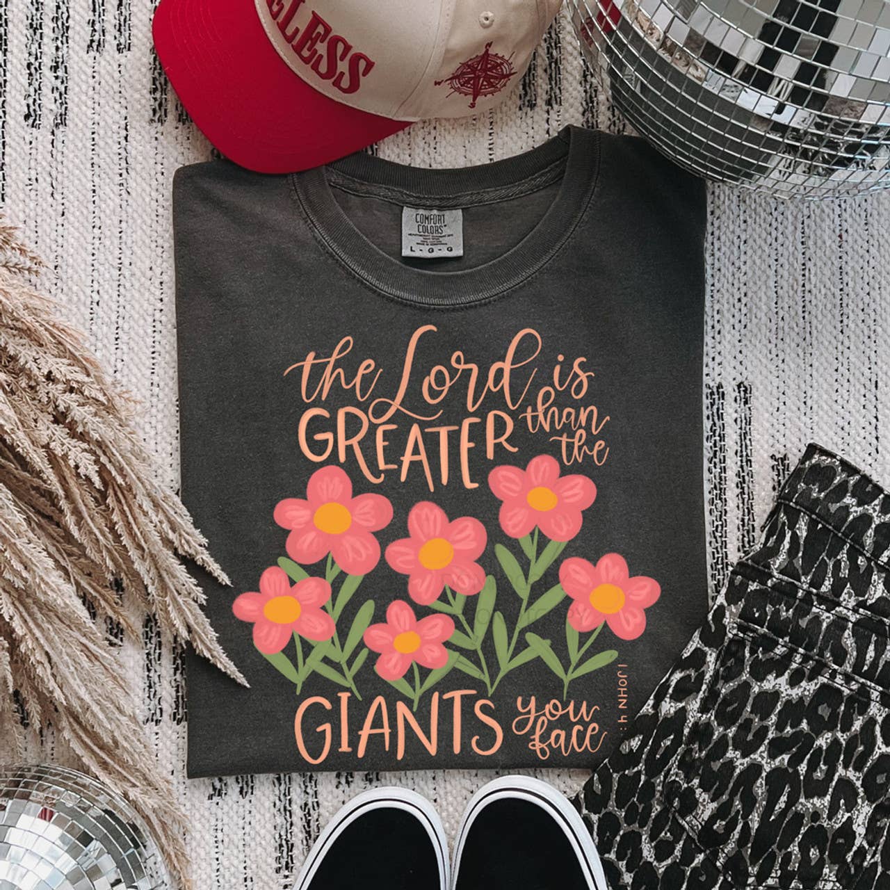 The Lord Is Greater Than the Giants You Face Tee Hoodie, Sweatshirt | PodTeesHub.com
