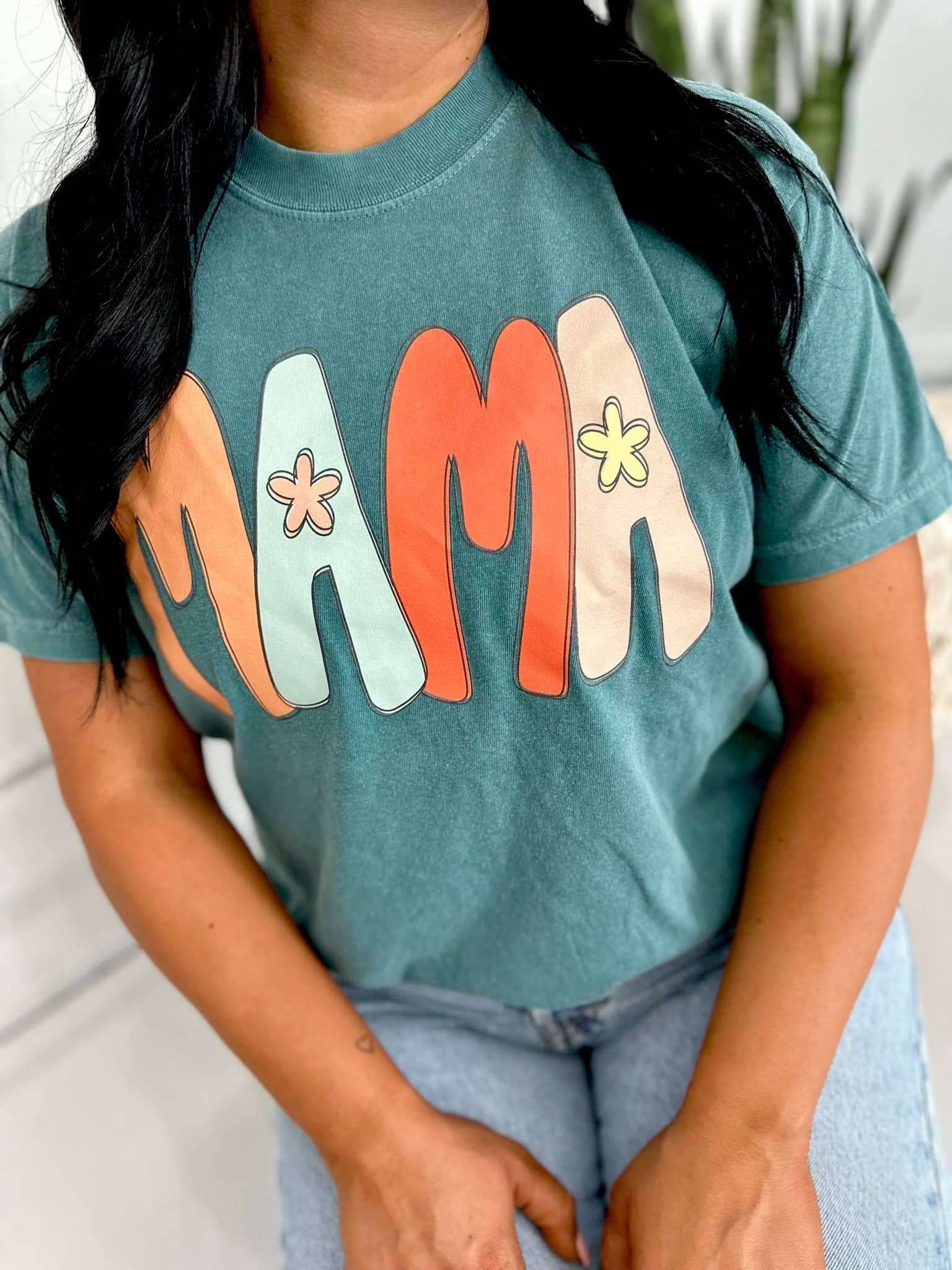 Fall Color Floral Mama Dtf Tee Hoodie, Sweatshirt | PodTeesHub.com