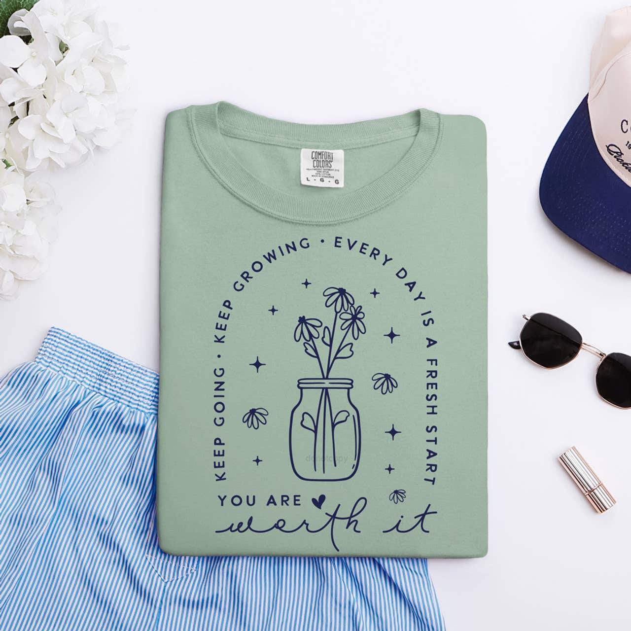 Keep Growing Tee Hoodie, Sweatshirt | PodTeesHub.com