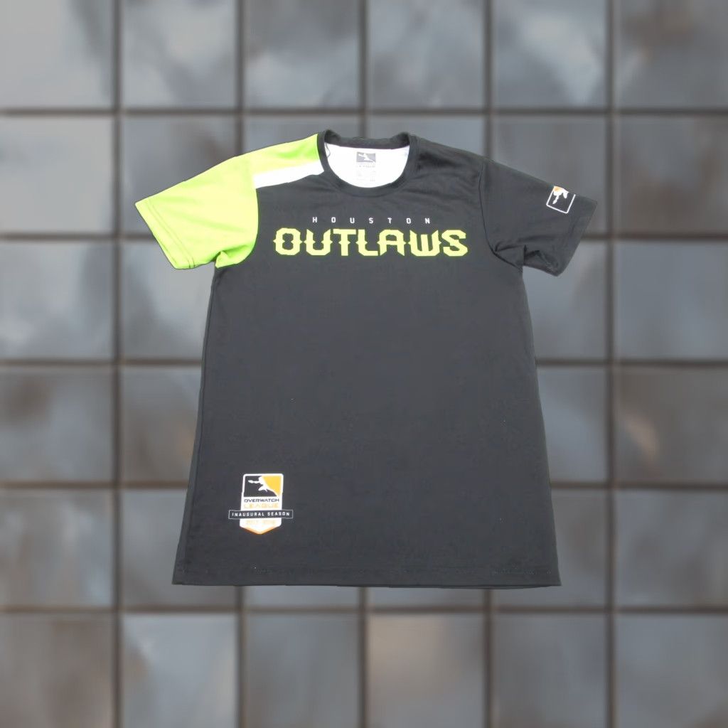 Vintage Overwatch Jersey Mens Small Houston Outlaws Esports Gaming League Shirt Streamer Hoodie, Sweatshirt | PodTeesHub.com