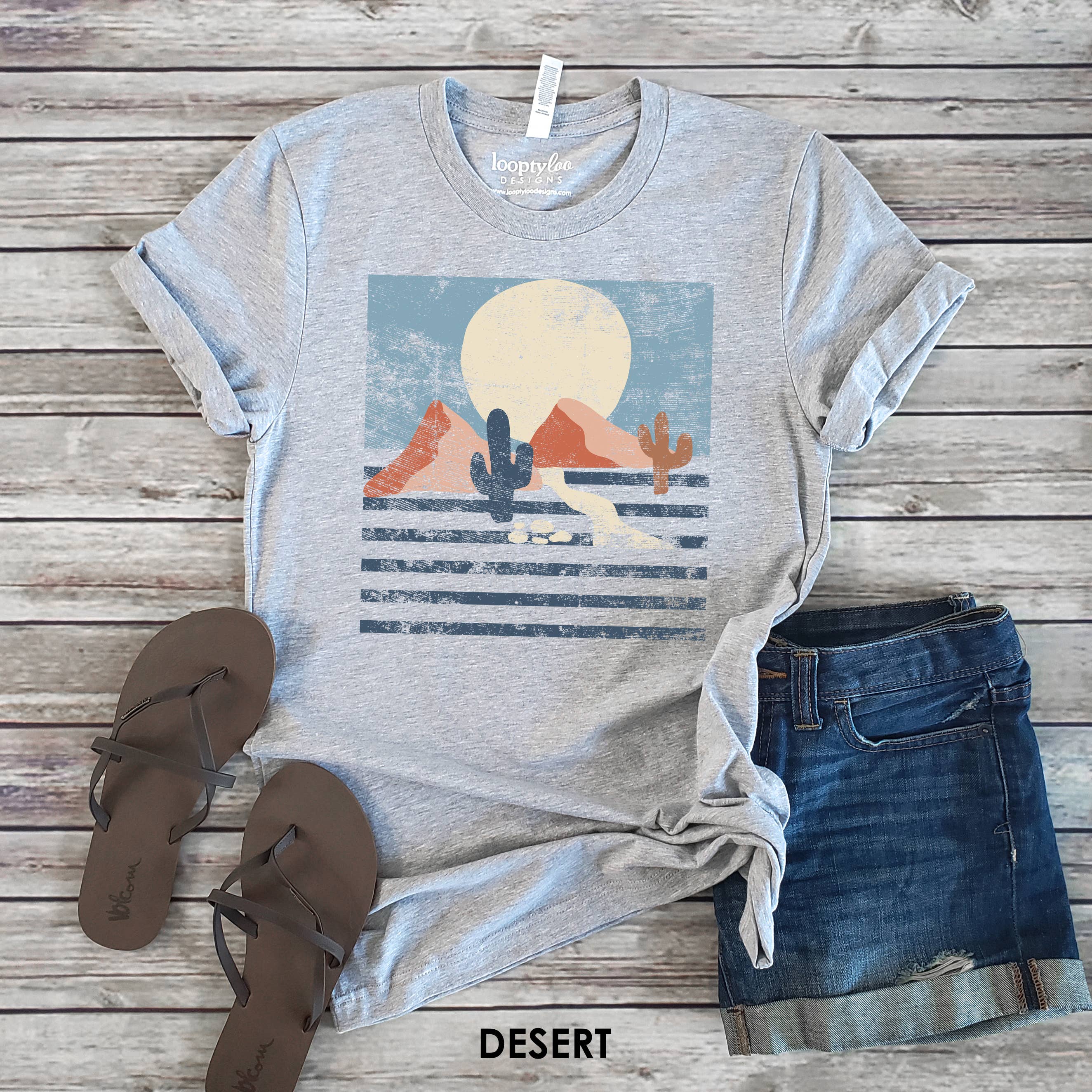 Modern Desert Landscap Tee | Outdoor | Sizes XS-2XL Hoodie, Sweatshirt | PodTeesHub.com