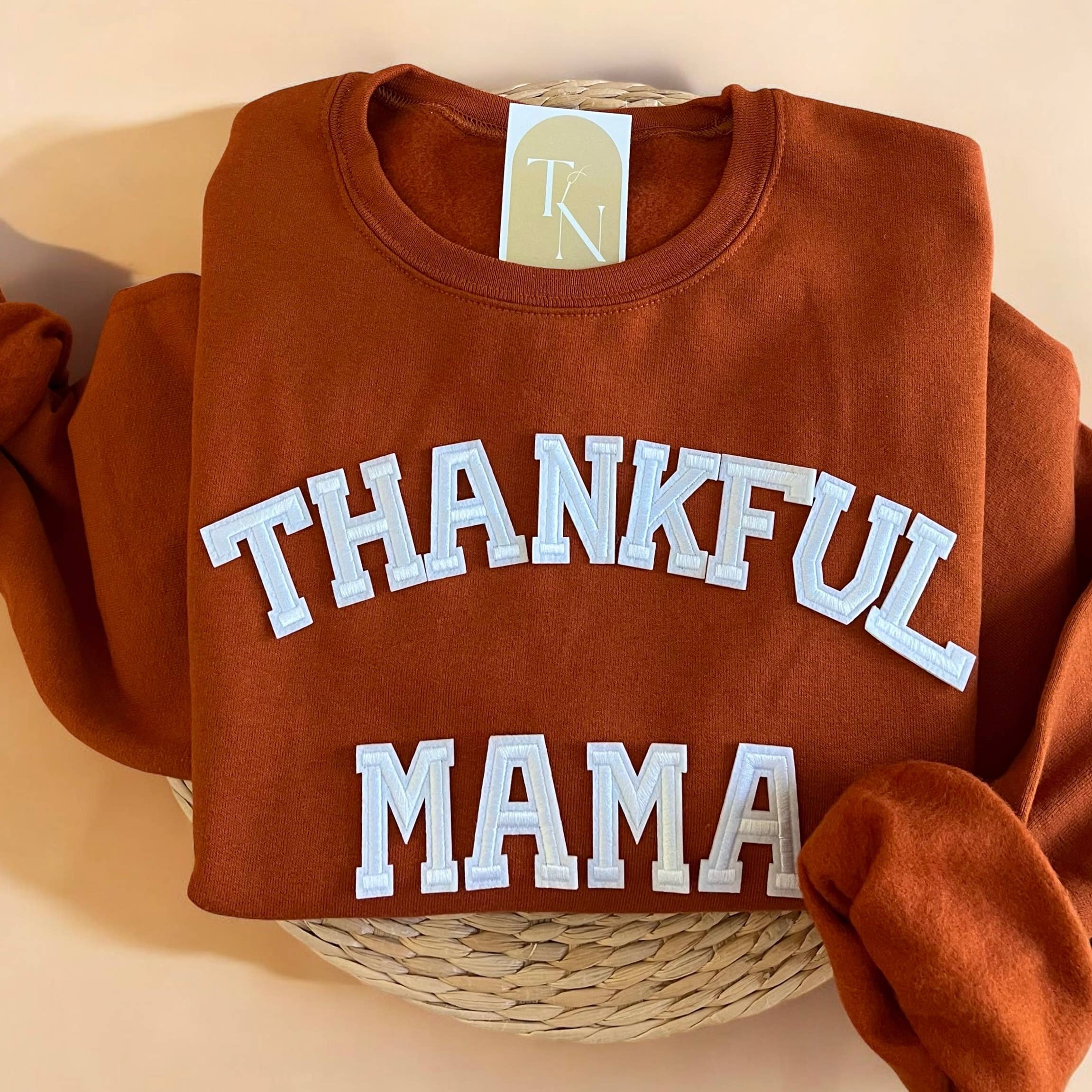 Thankful Mama Sweatshirt, Thanksgiving Sweater T-Shirts, Hoodie | PodTeesHub.com