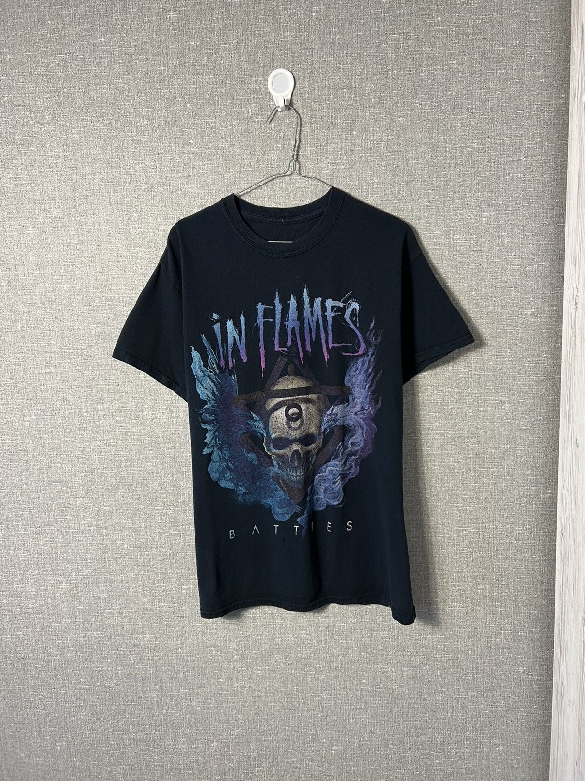 Band Tees Vintage In Flames Battles Big Logo Rock Band T Shirt Tee Hoodie, Sweatshirt | PodTeesHub.com