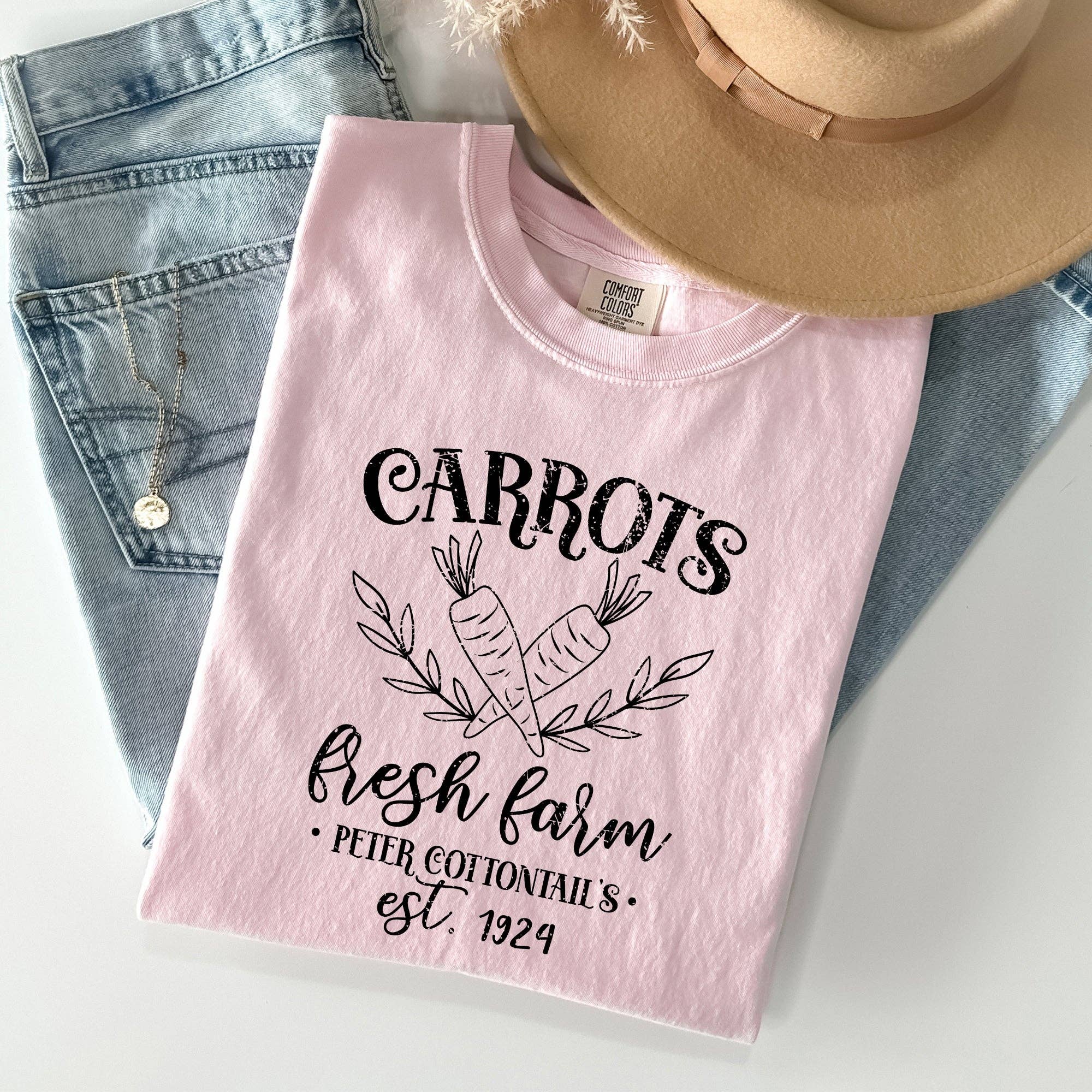 Farm Fresh Carrots, Peter Cottontail, Easter Tshirt Hoodie, Sweatshirt | PodTeesHub.com