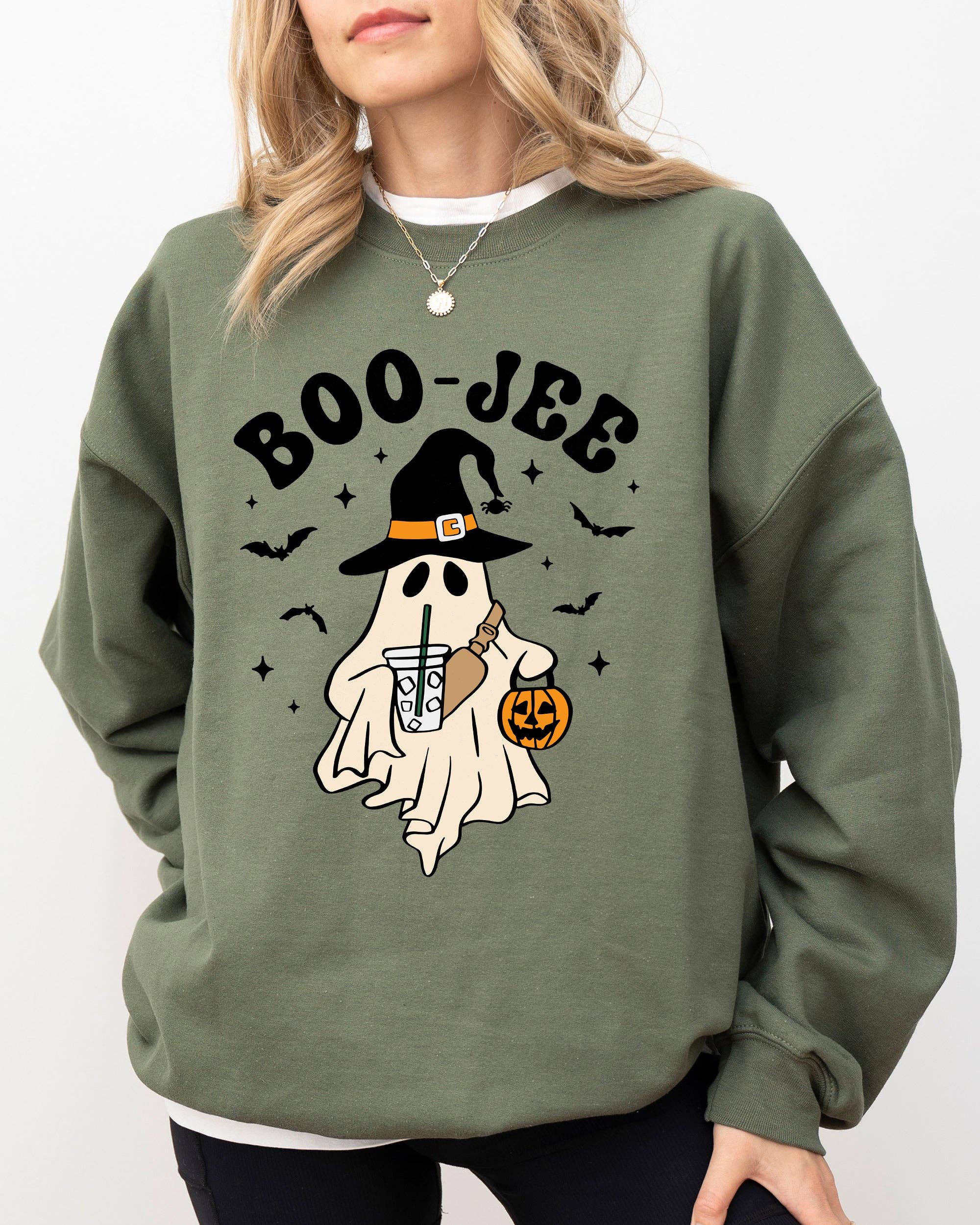 Boo-Jee, Cowboy Ghost, Western Skeleton Halloween Sweatshirt T-Shirts, Hoodie | PodTeesHub.com