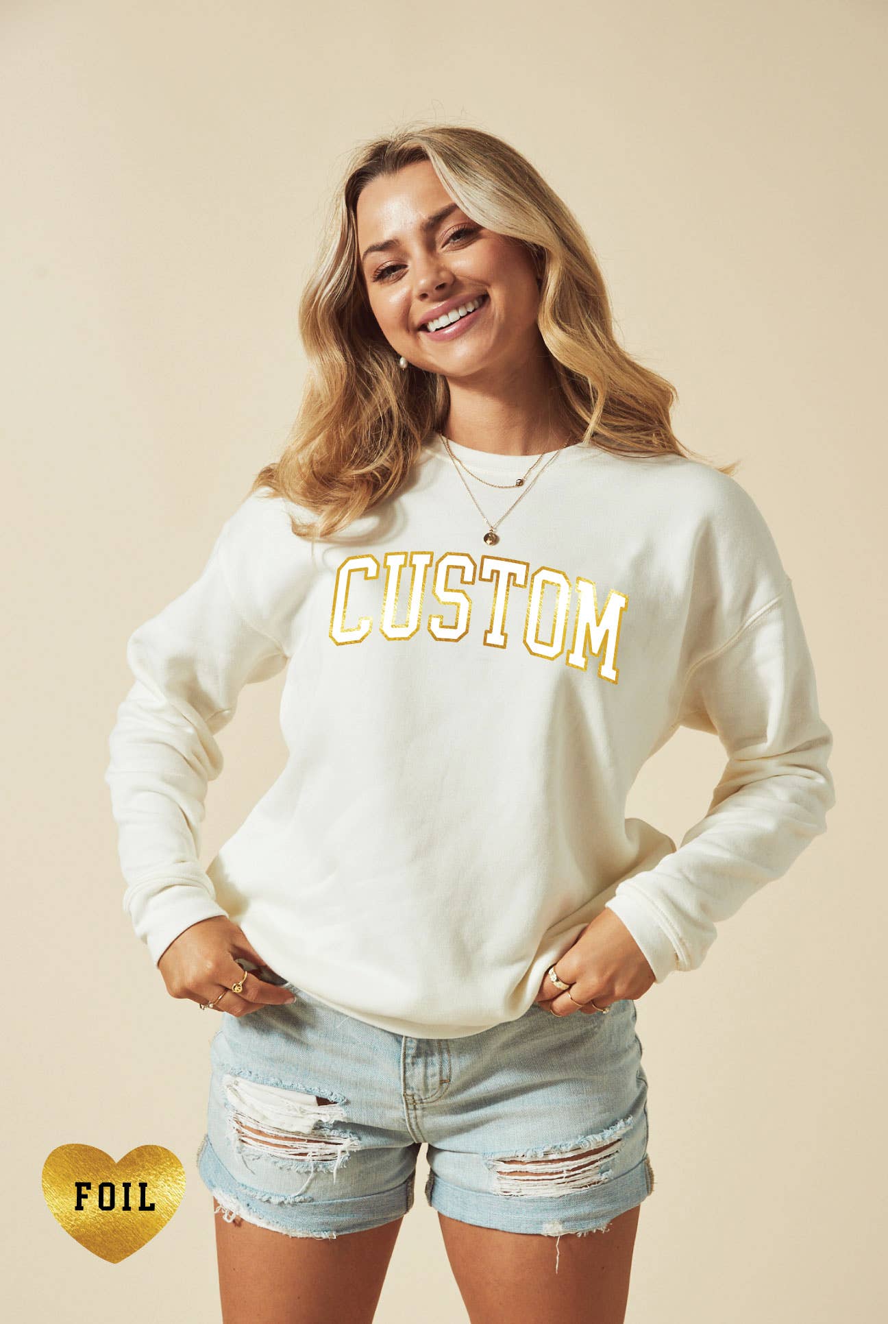 Custom Foil Graphic Sweatshirt T-Shirts, Hoodie | PodTeesHub.com