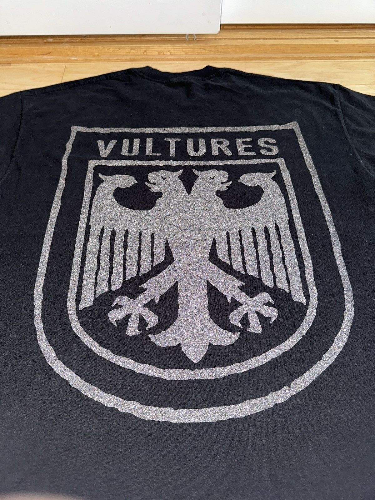West Nyc Kanye West Vultures Listening Party Tee Black Large Hoodie, Sweatshirt | PodTeesHub.com