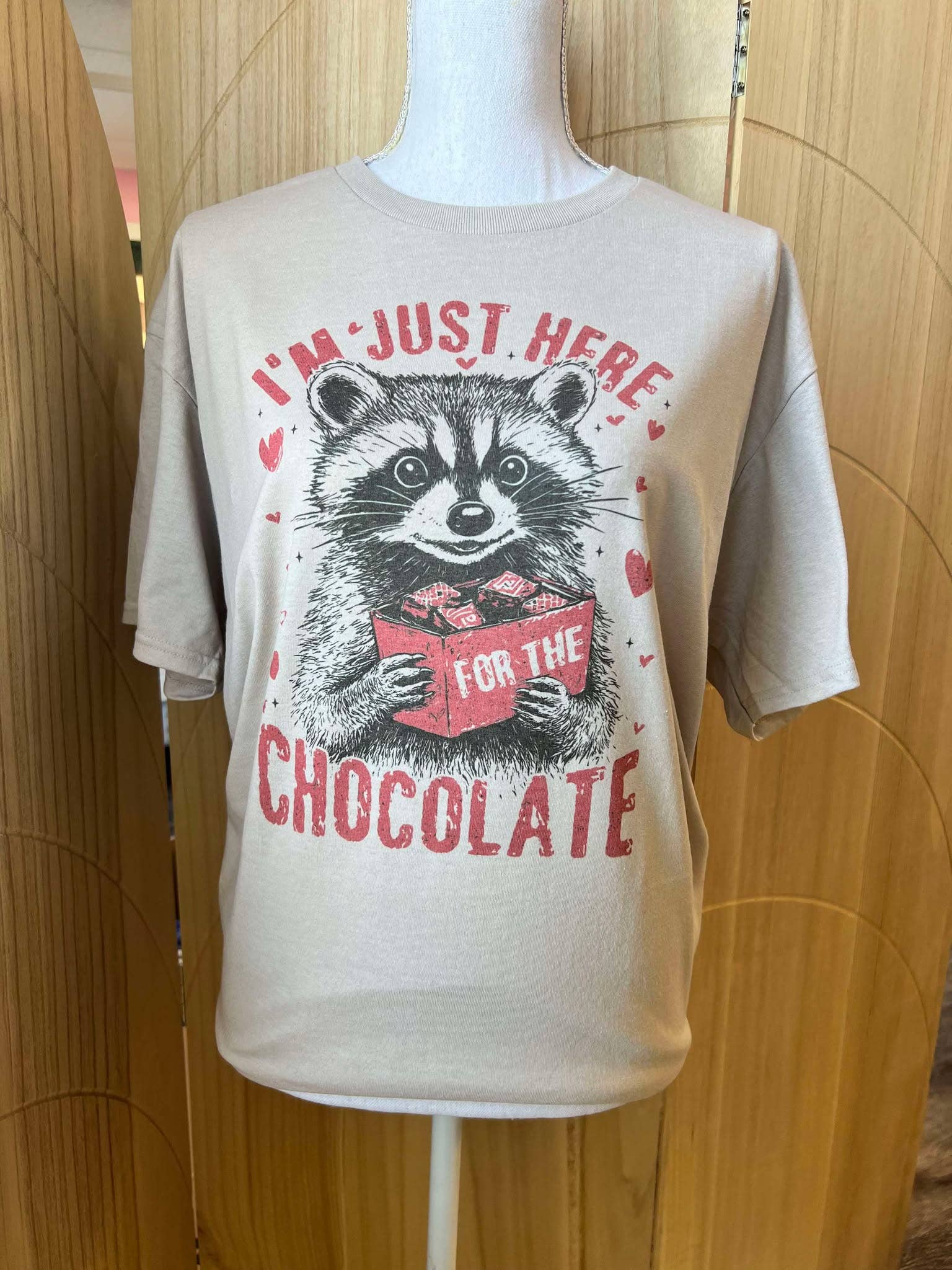 I'm Just Here For the Chocolate - Valentine Tee On Sand Tee Hoodie, Sweatshirt | PodTeesHub.com