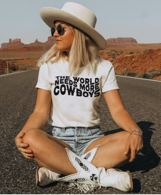 The World Needs More Cowboys Bucking Horse Western T-Shirt (Copy) Hoodie, Sweatshirt | PodTeesHub.com