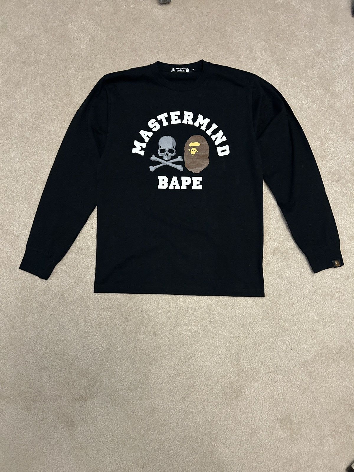 Mastermind Japan Bape X Mastermind Long Sleeve Tee Hoodie, Sweatshirt | PodTeesHub.com