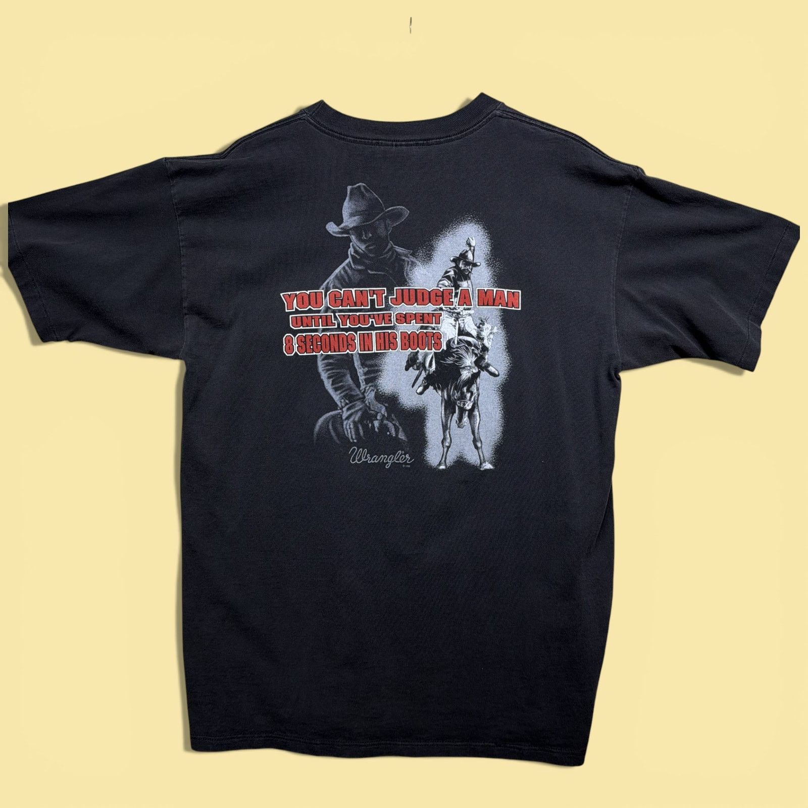 Vintage Wrangler Cowboy Code 90s T Shirt Size Xl Hoodie, Sweatshirt | PodTeesHub.com