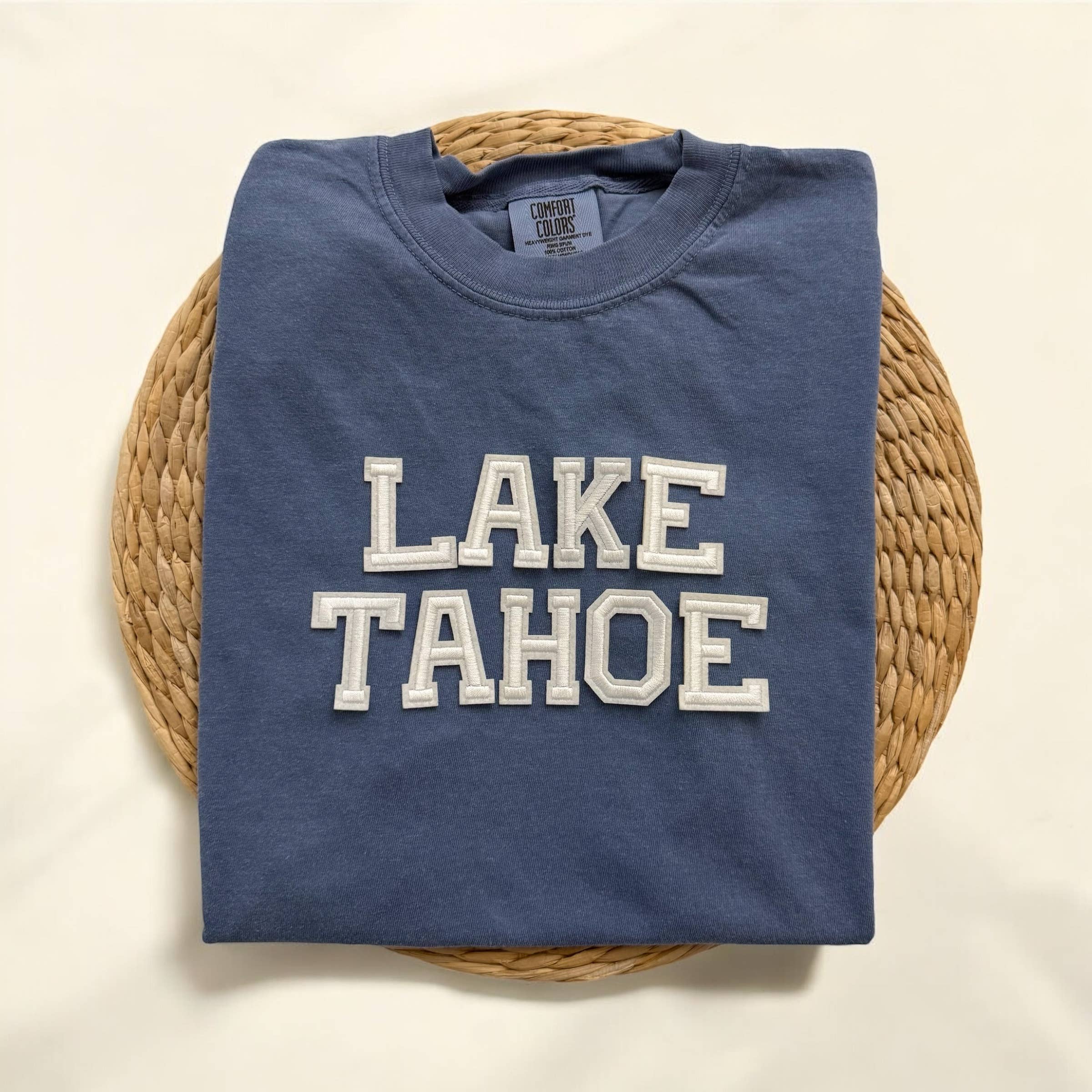 Comfort Colors Lake Tahoe California Short Sleeve Shirt Hoodie, Sweatshirt | PodTeesHub.com