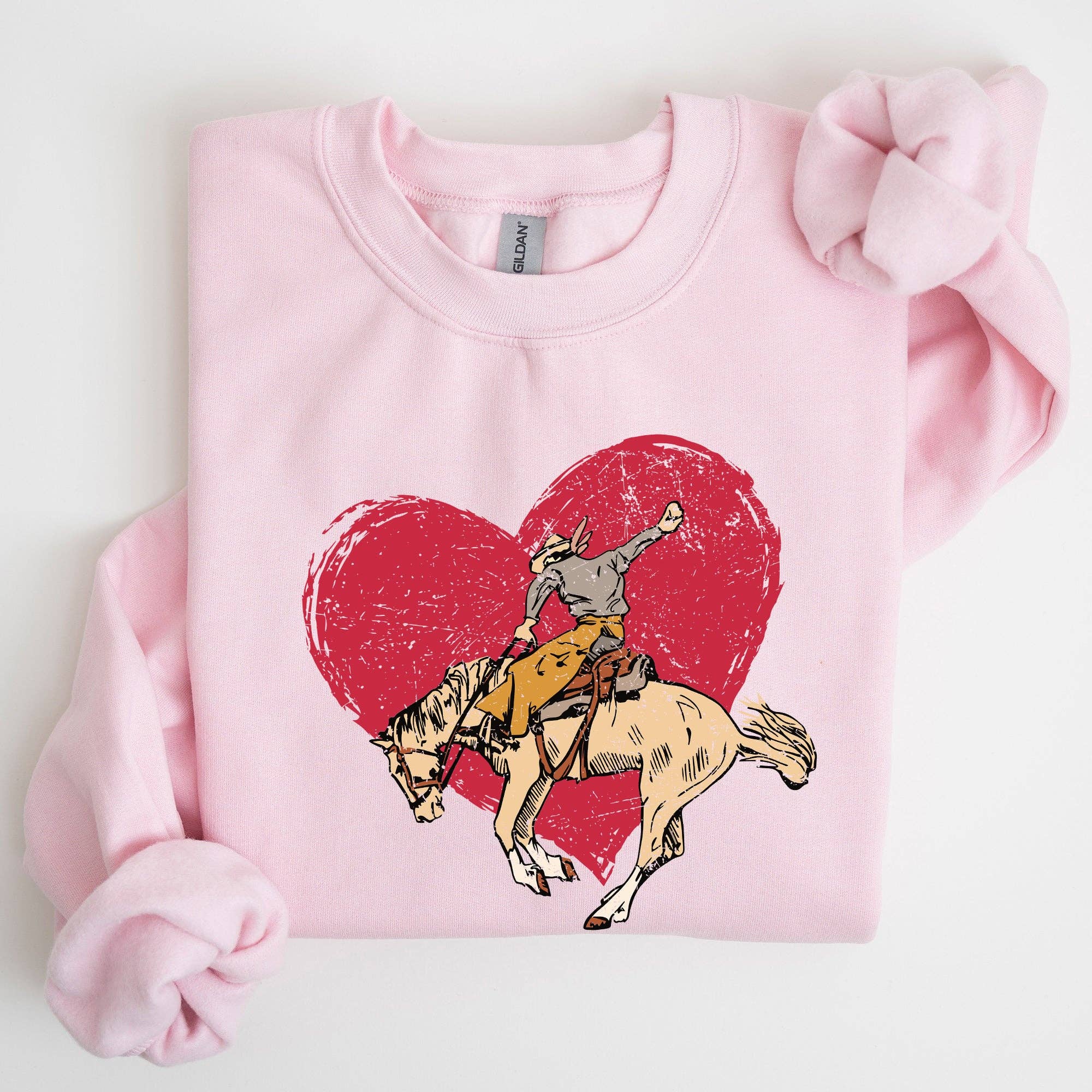 Cowboy Heart, Western, County, Valentine's Day Sweatshirt T-Shirts, Hoodie | PodTeesHub.com