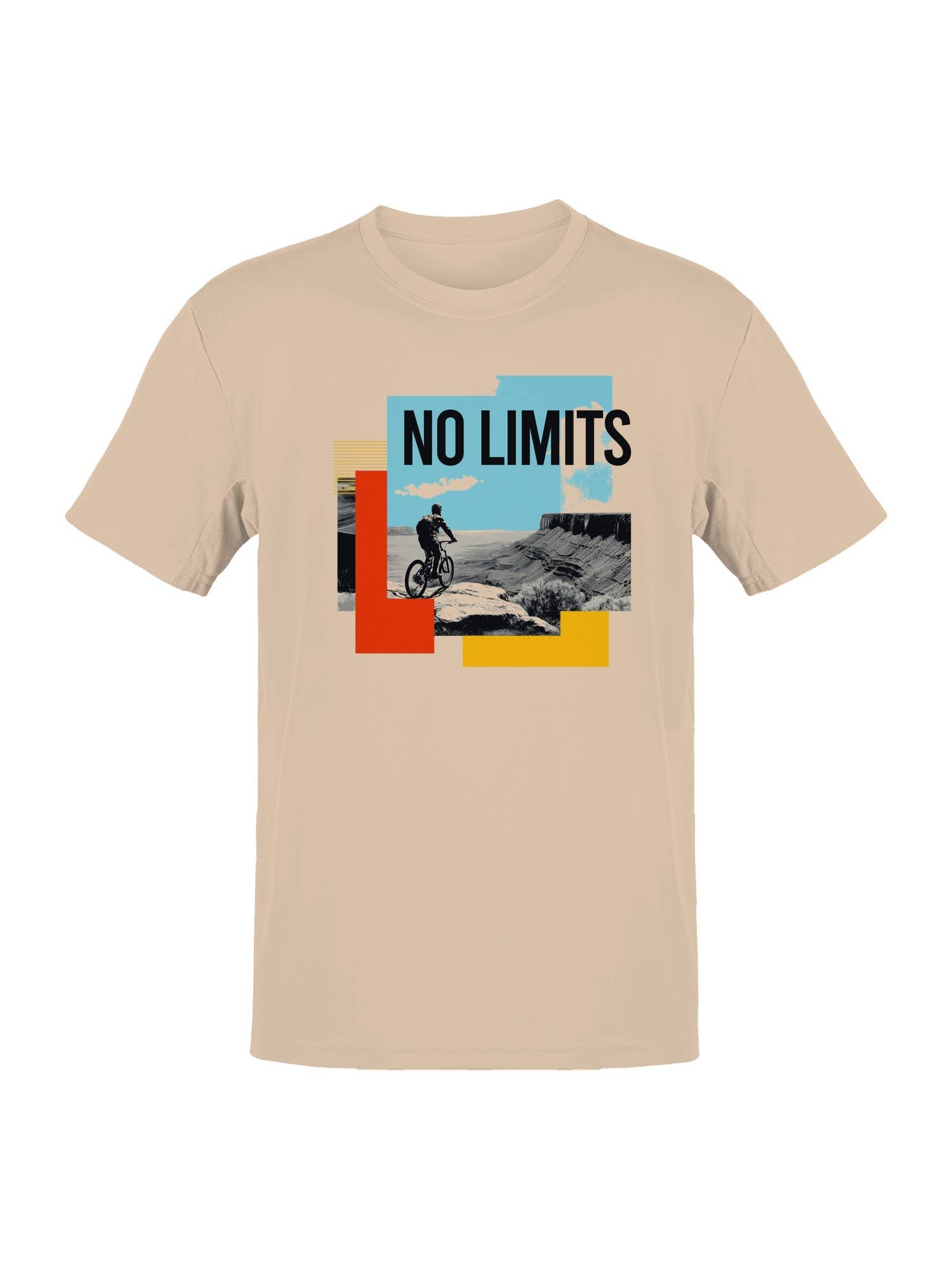 No Limits Adventure Cycling Art Men's T-Shirt Hoodie, Sweatshirt | PodTeesHub.com